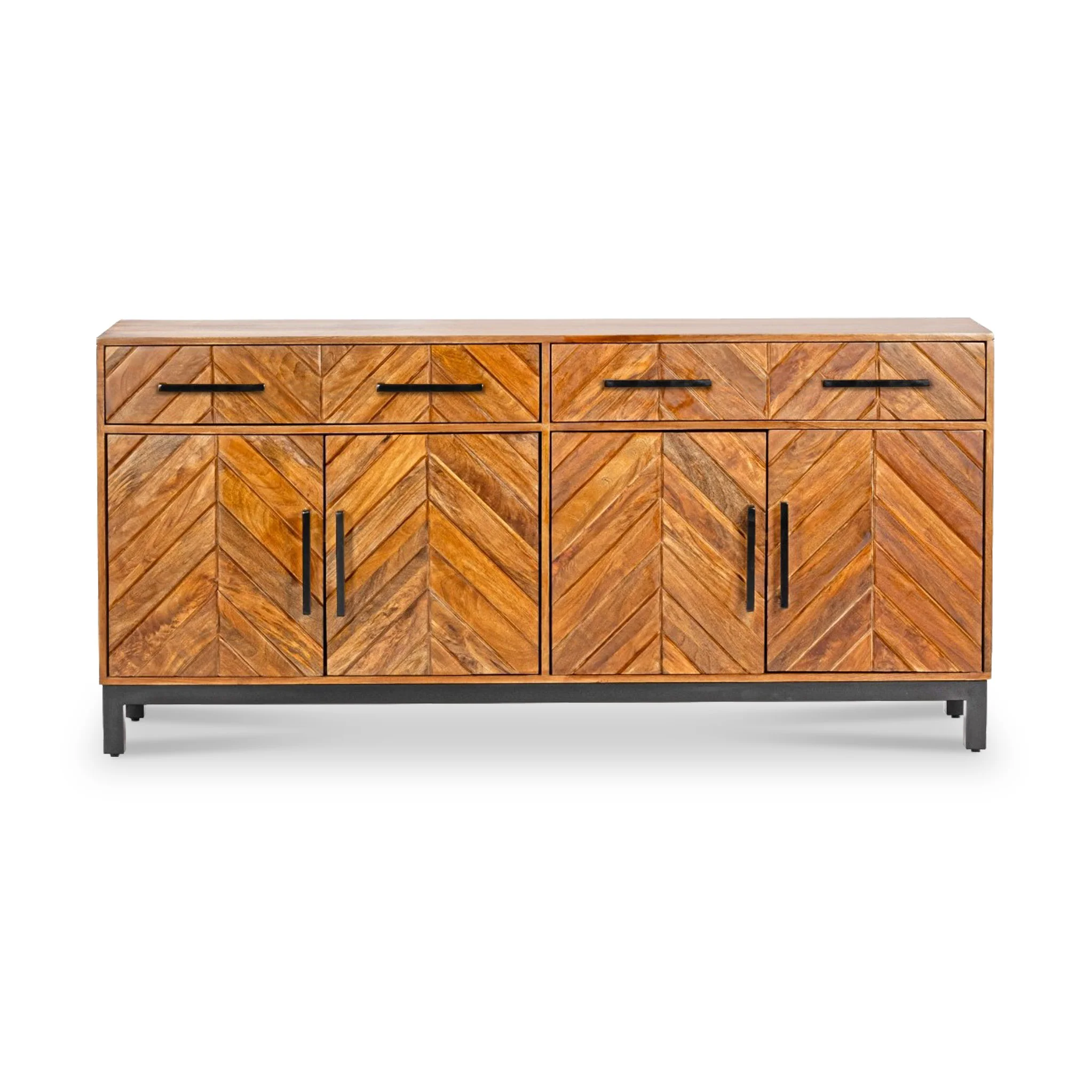 Loric Parquet Mango Wood Large Sideboard - Image 3
