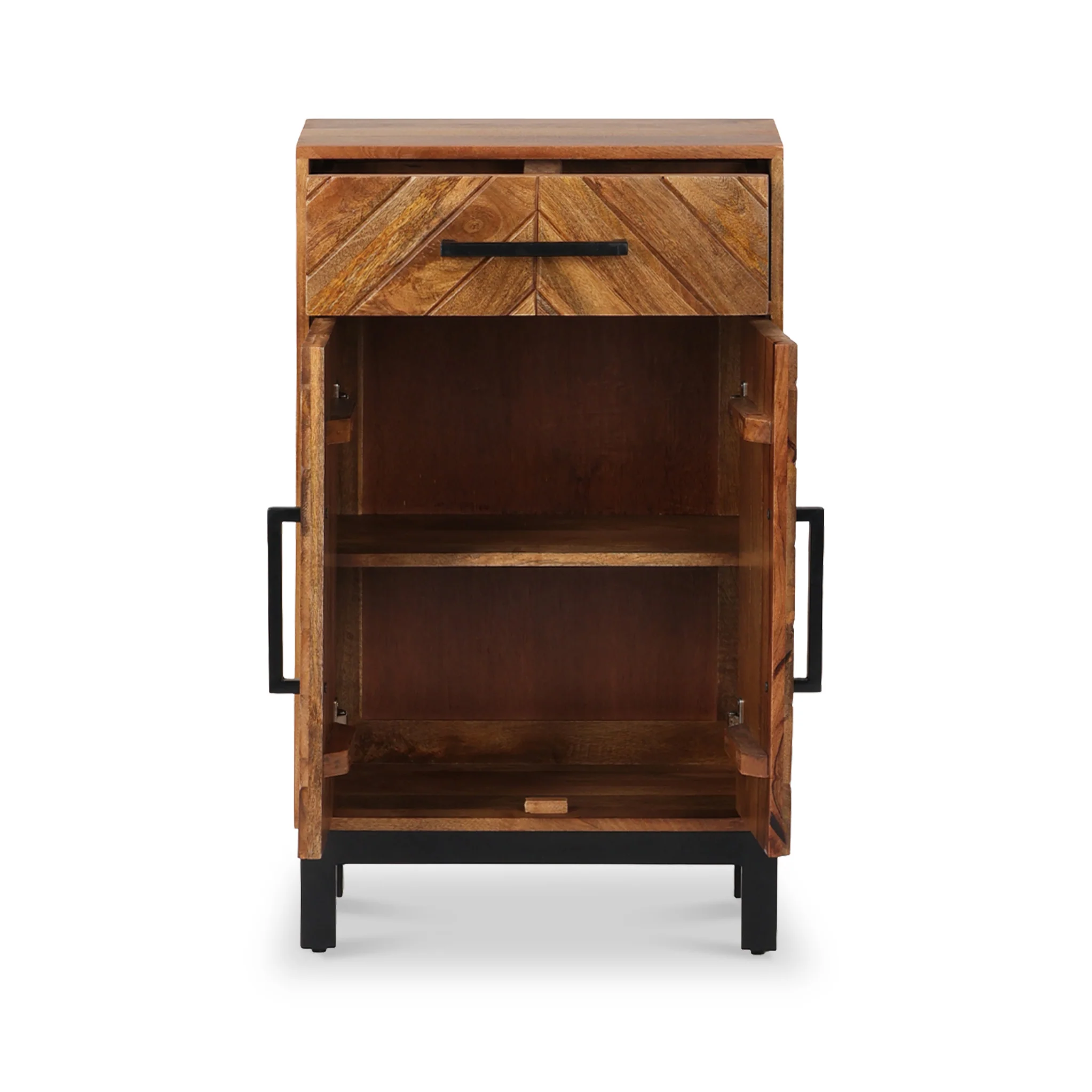 Loric Parquet Mango Wood Mini Sideboard - Image 4