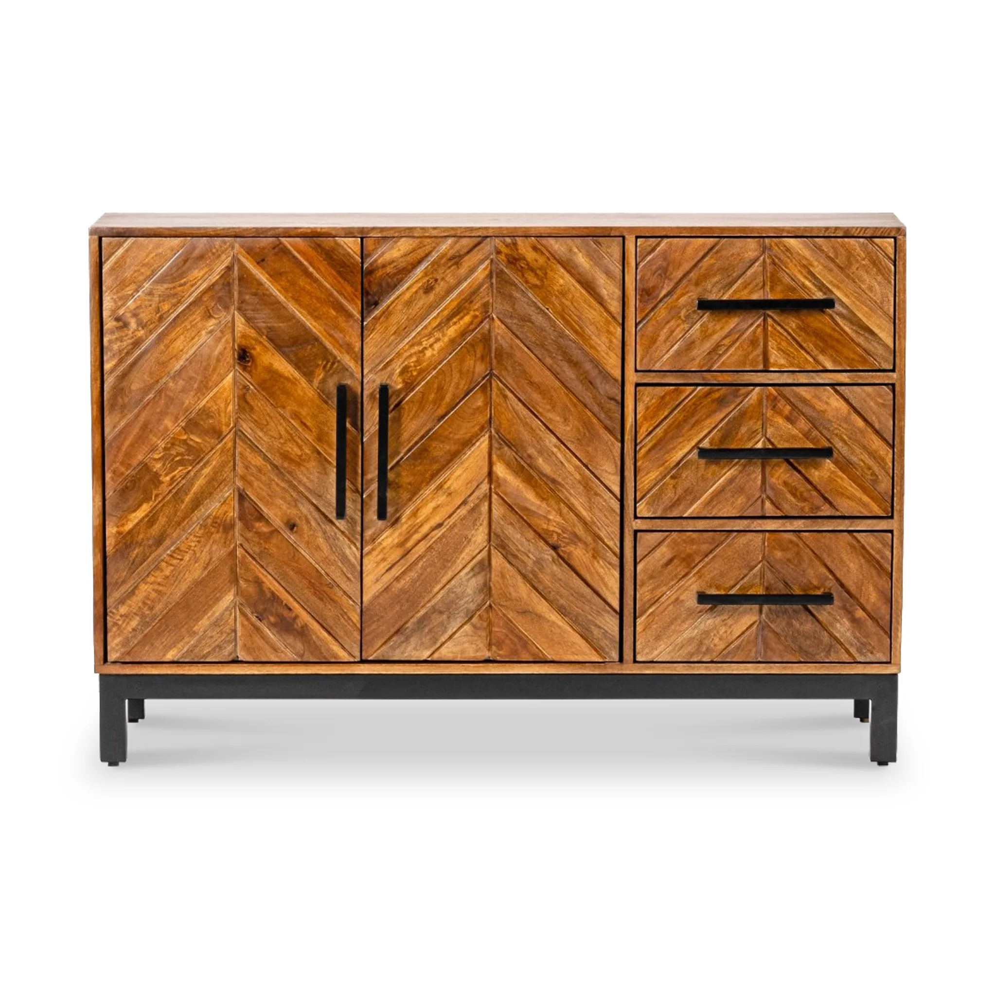 Loric Parquet Mango Wood Small Sideboard - Image 3