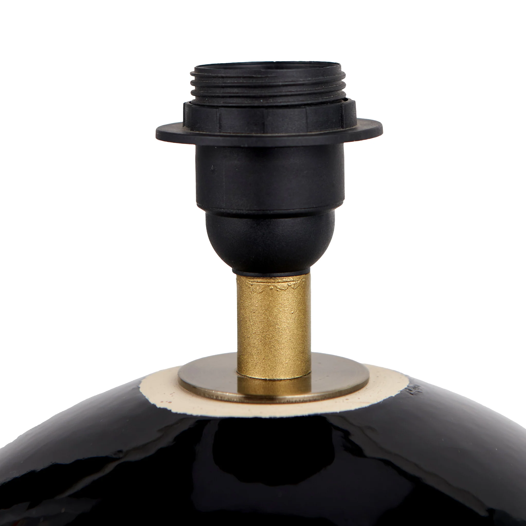 Lotta Black and Natural Stoneware Table Lamp - Image 4