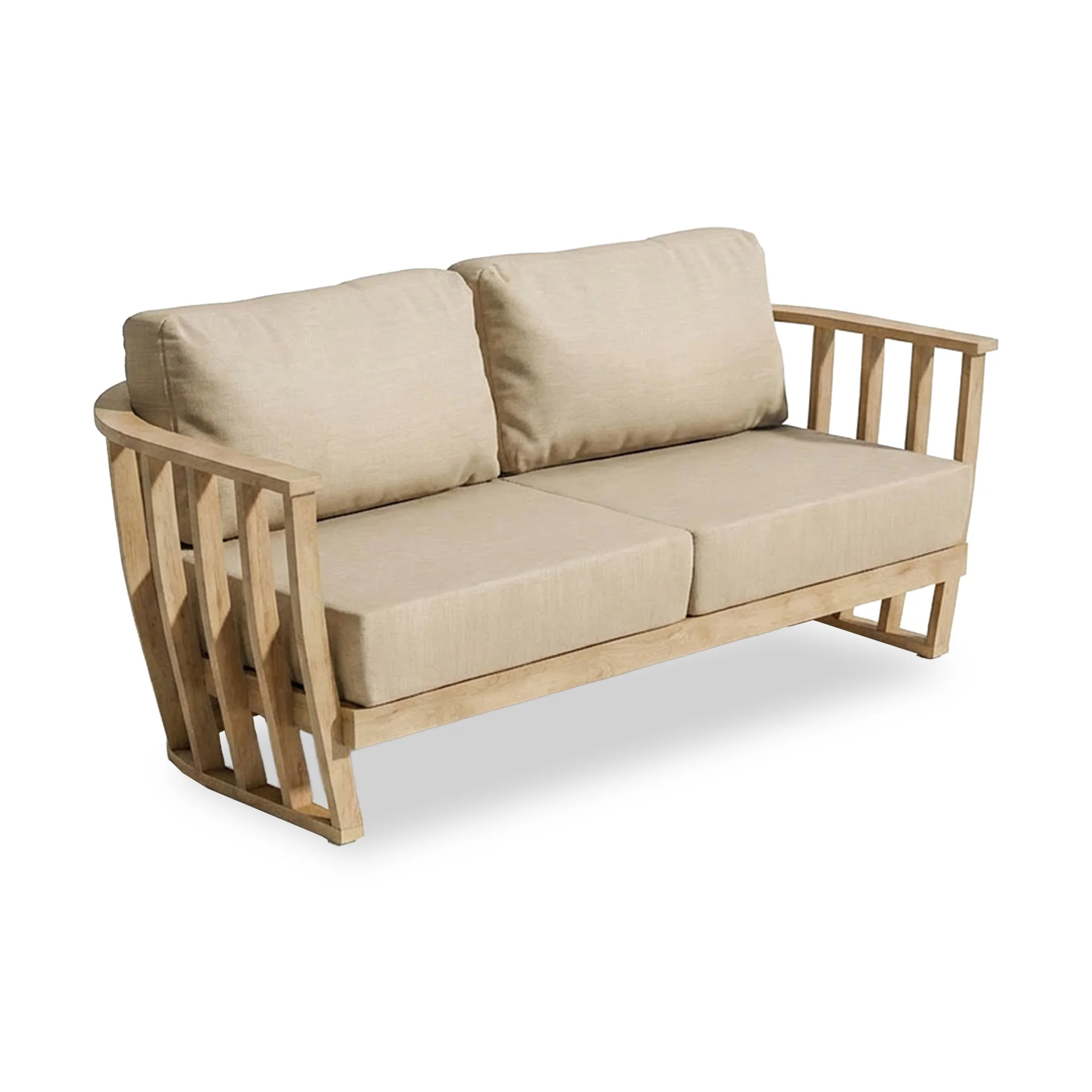 Lucca 5 Seater Acacia Lounging Set with Coffee Table - Image 6