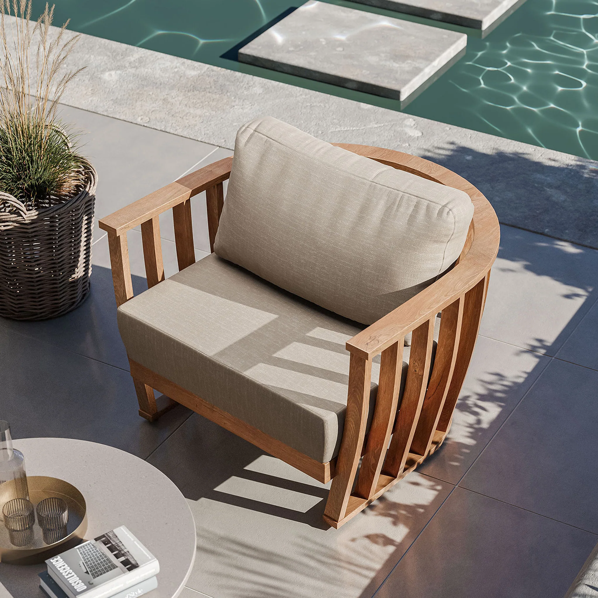 Lucca 5 Seater Lounging Set with Coffee Table - Image 15