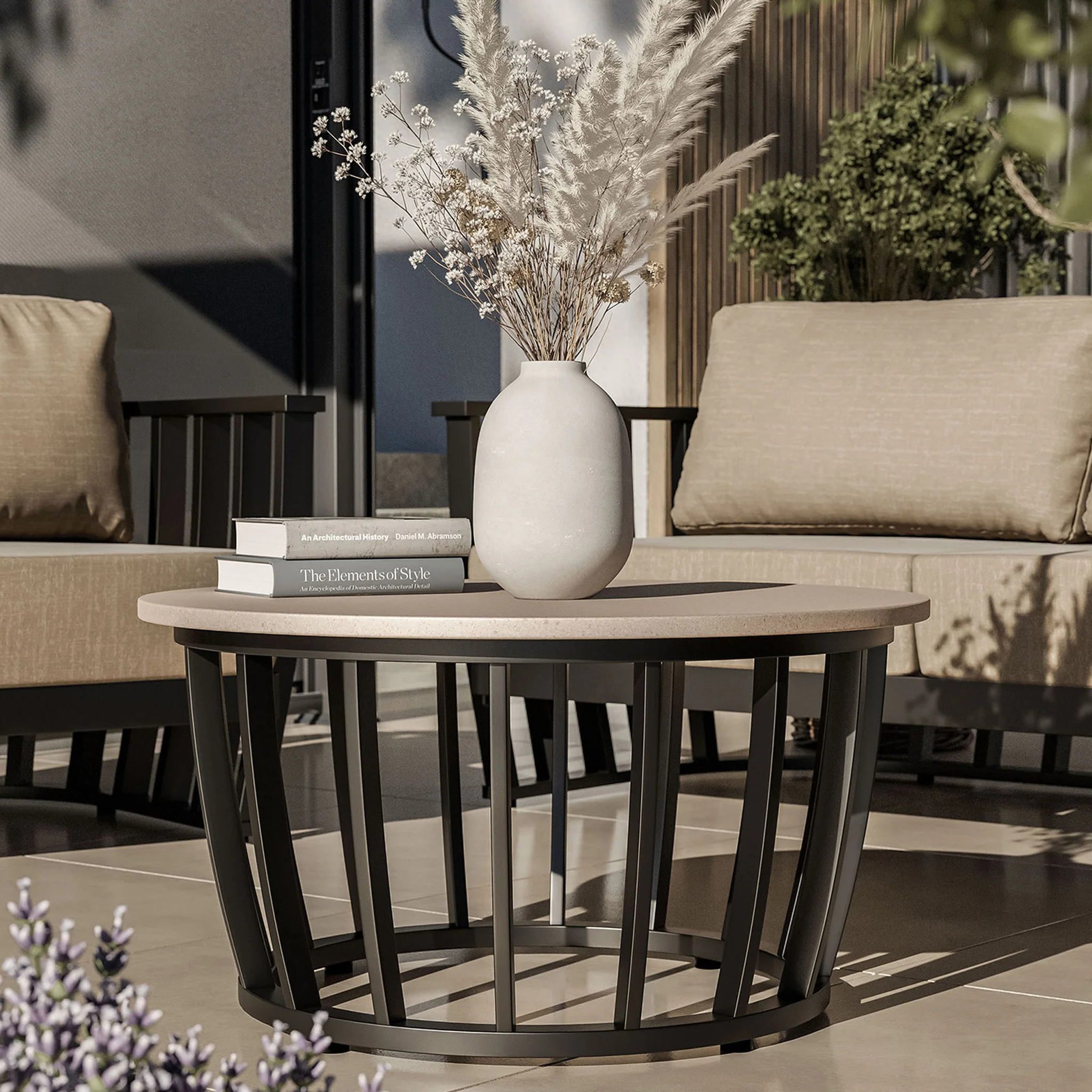 Lucca 5 Seater Lounging Set with Coffee Table - Image 6