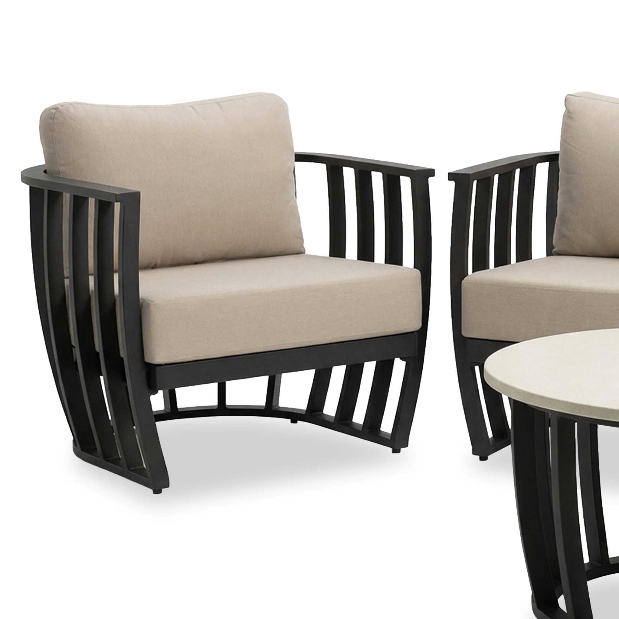 Lucca 5 Seater Lounging Set with Coffee Table - Image 9