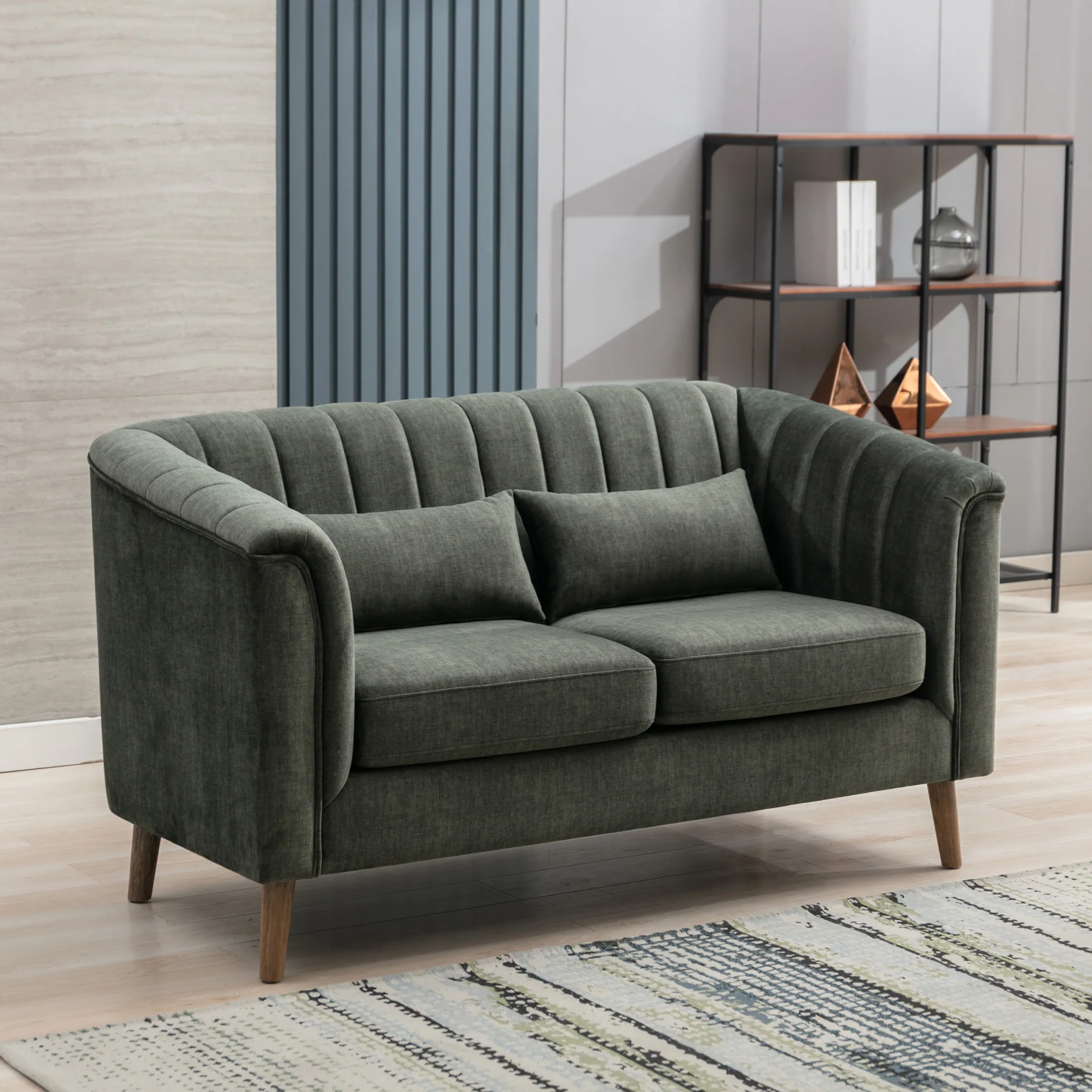 Lucille Velvet 2 Seater Sofa - Image 3