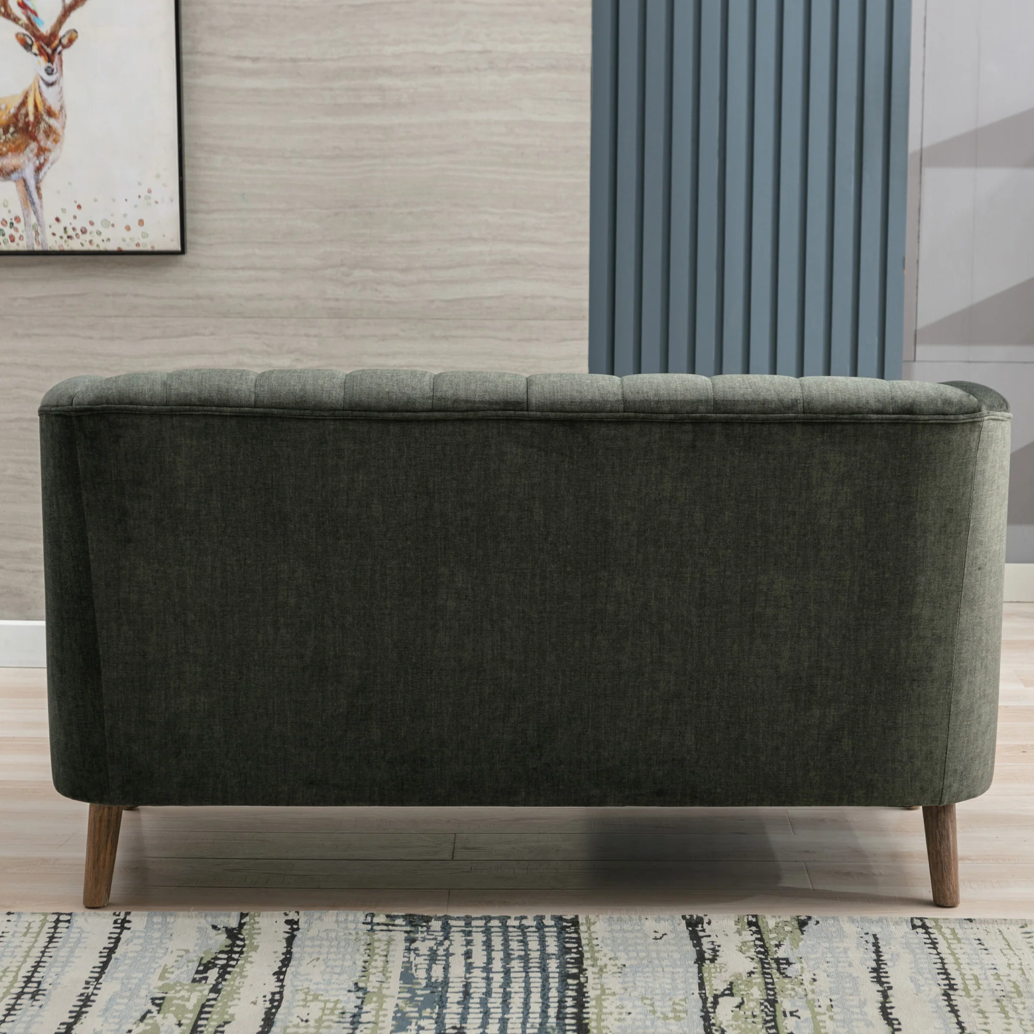 Lucille Velvet 2 Seater Sofa - Image 4