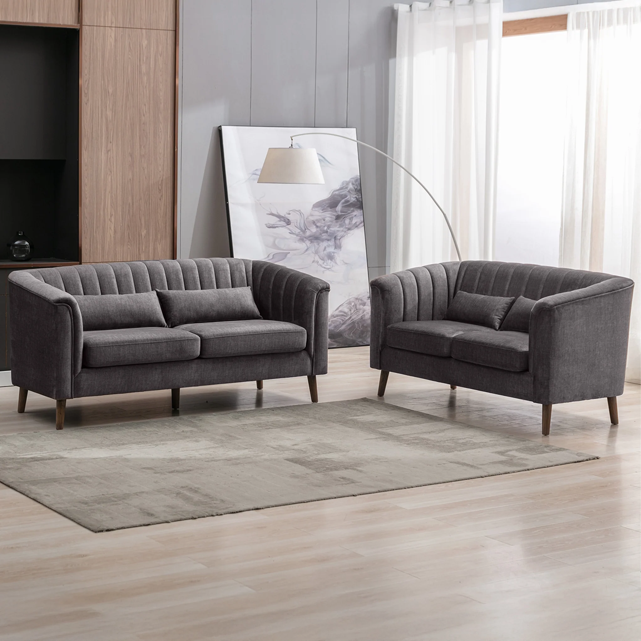 Lucille Velvet 2 Seater Sofa - Image 8