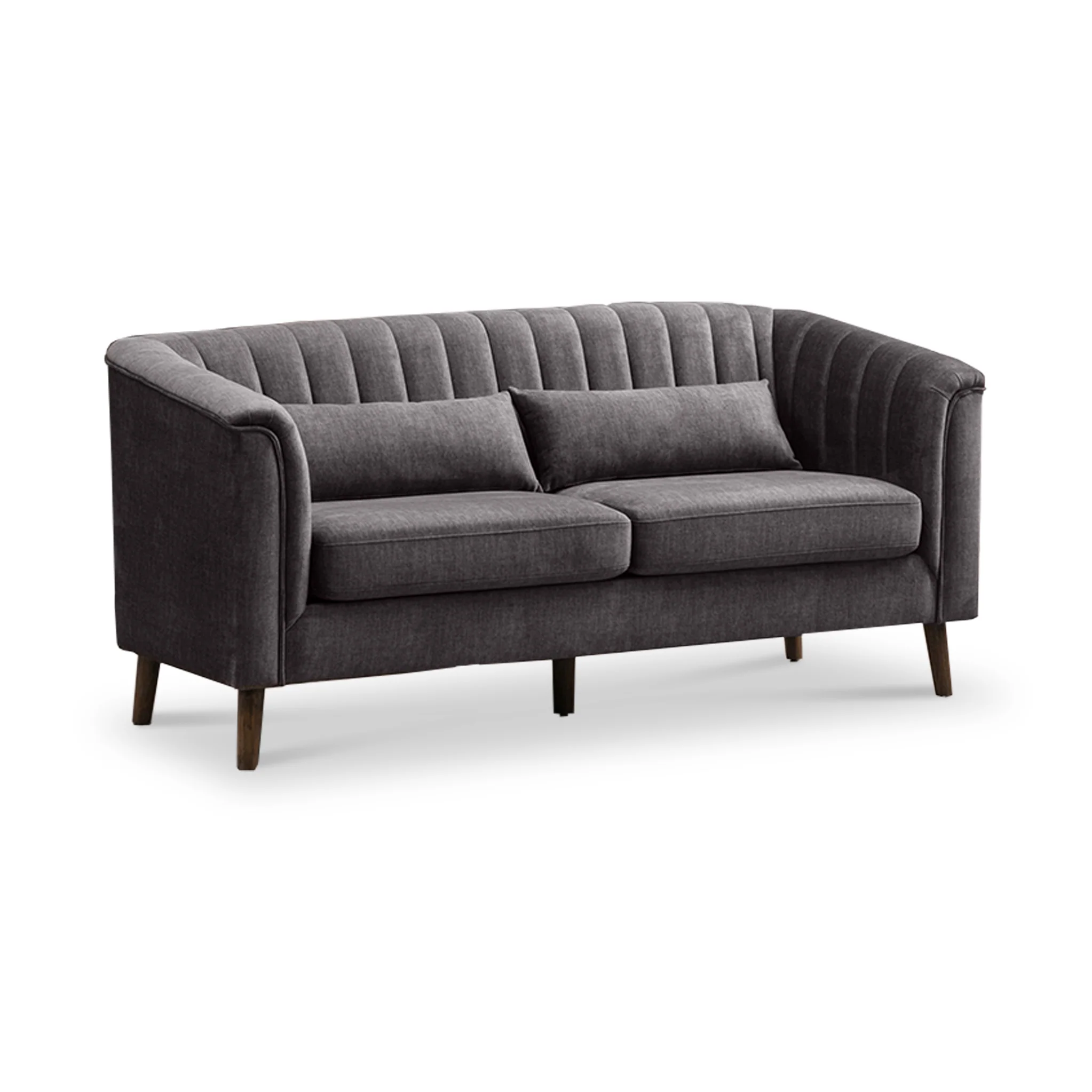 Lucille Velvet 3 Seater Sofa - Image 4