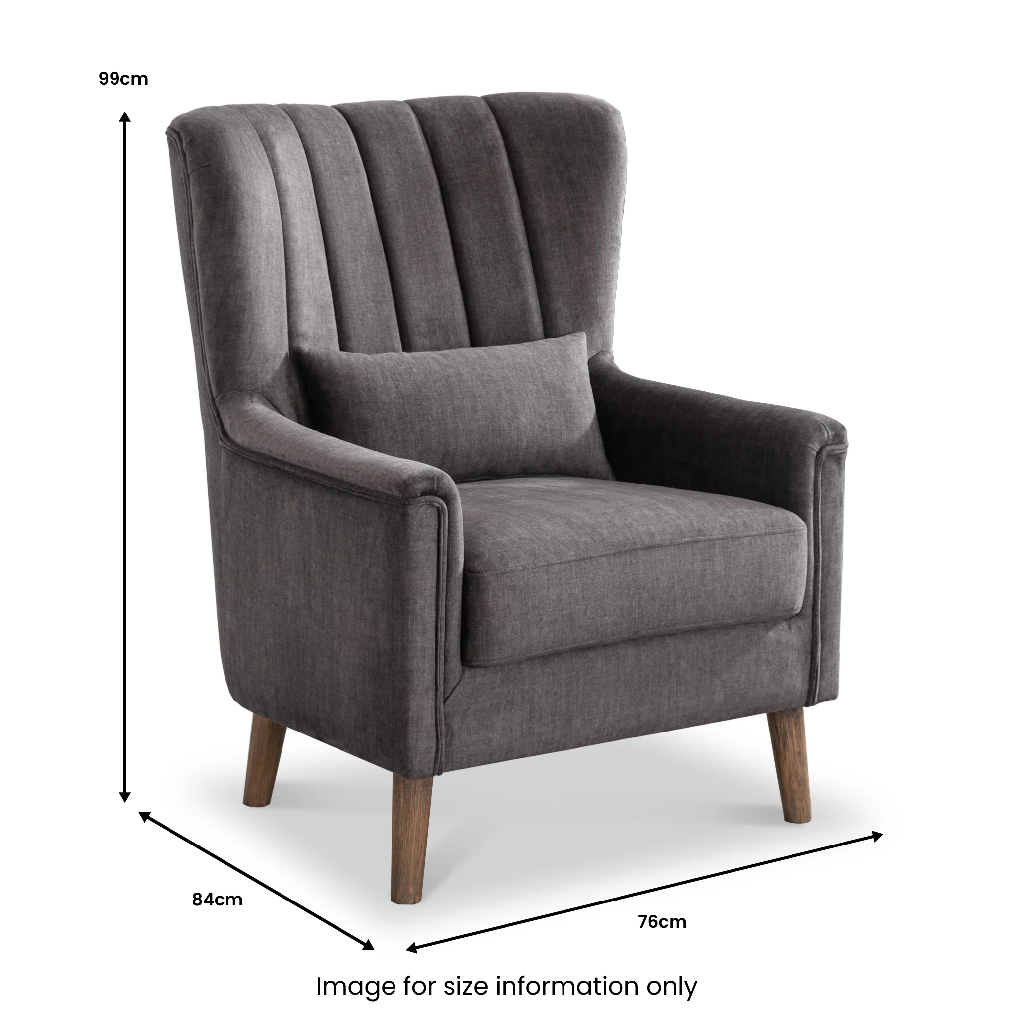 Lucille Velvet Armchair - Image 11