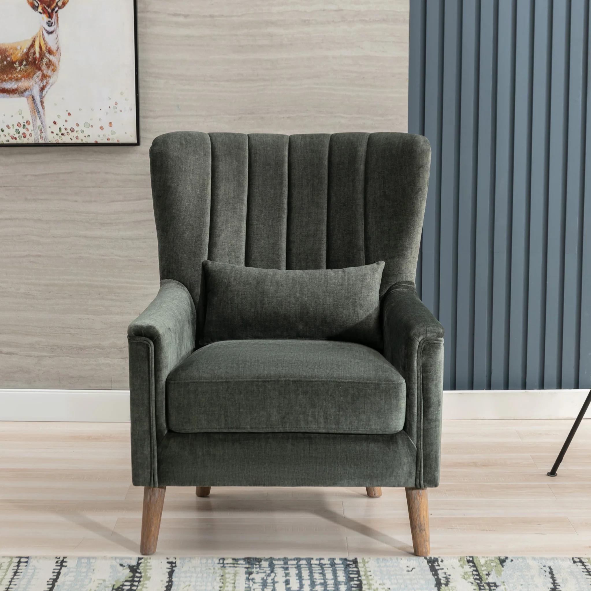 Lucille Velvet Armchair - Image 3