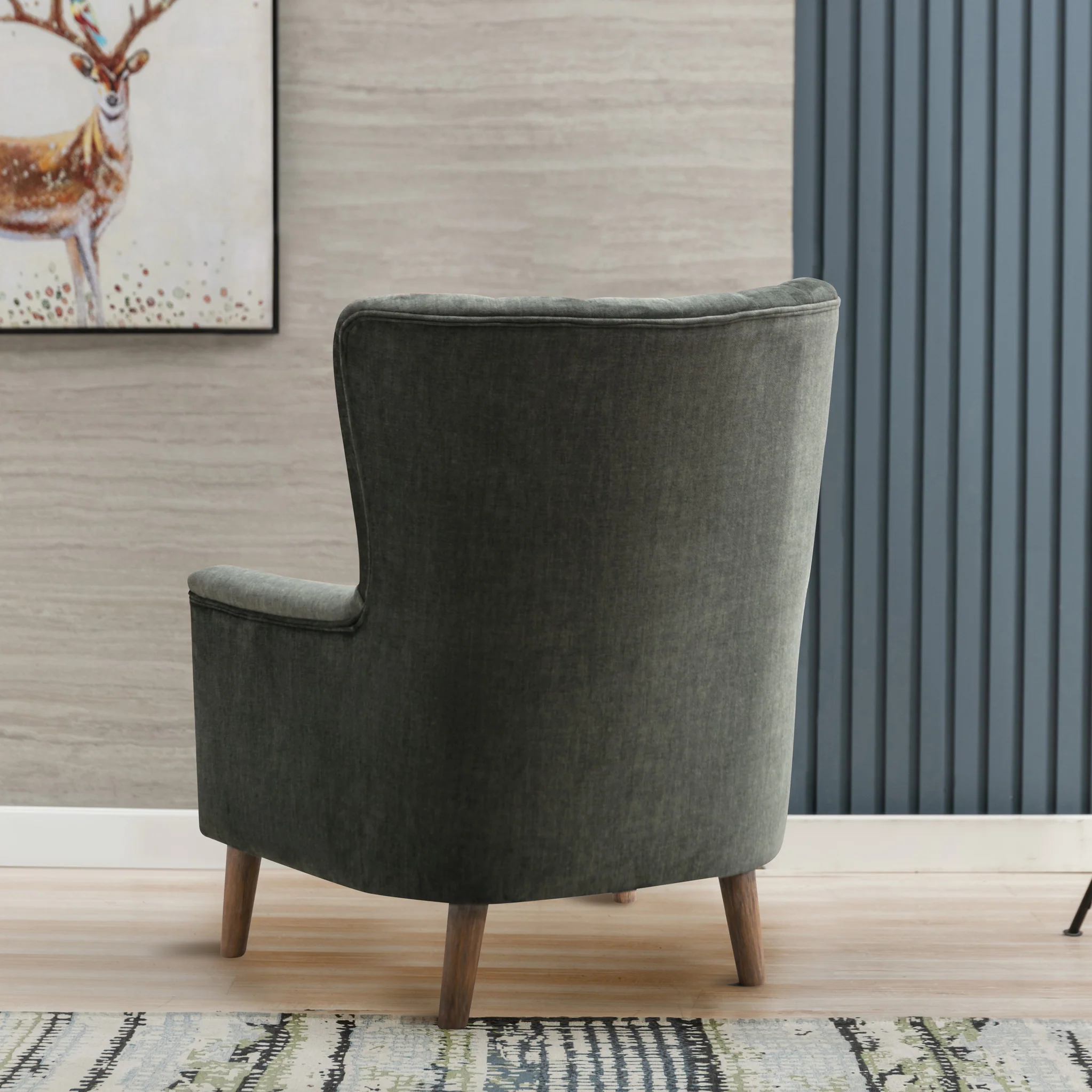 Lucille Velvet Armchair - Image 4
