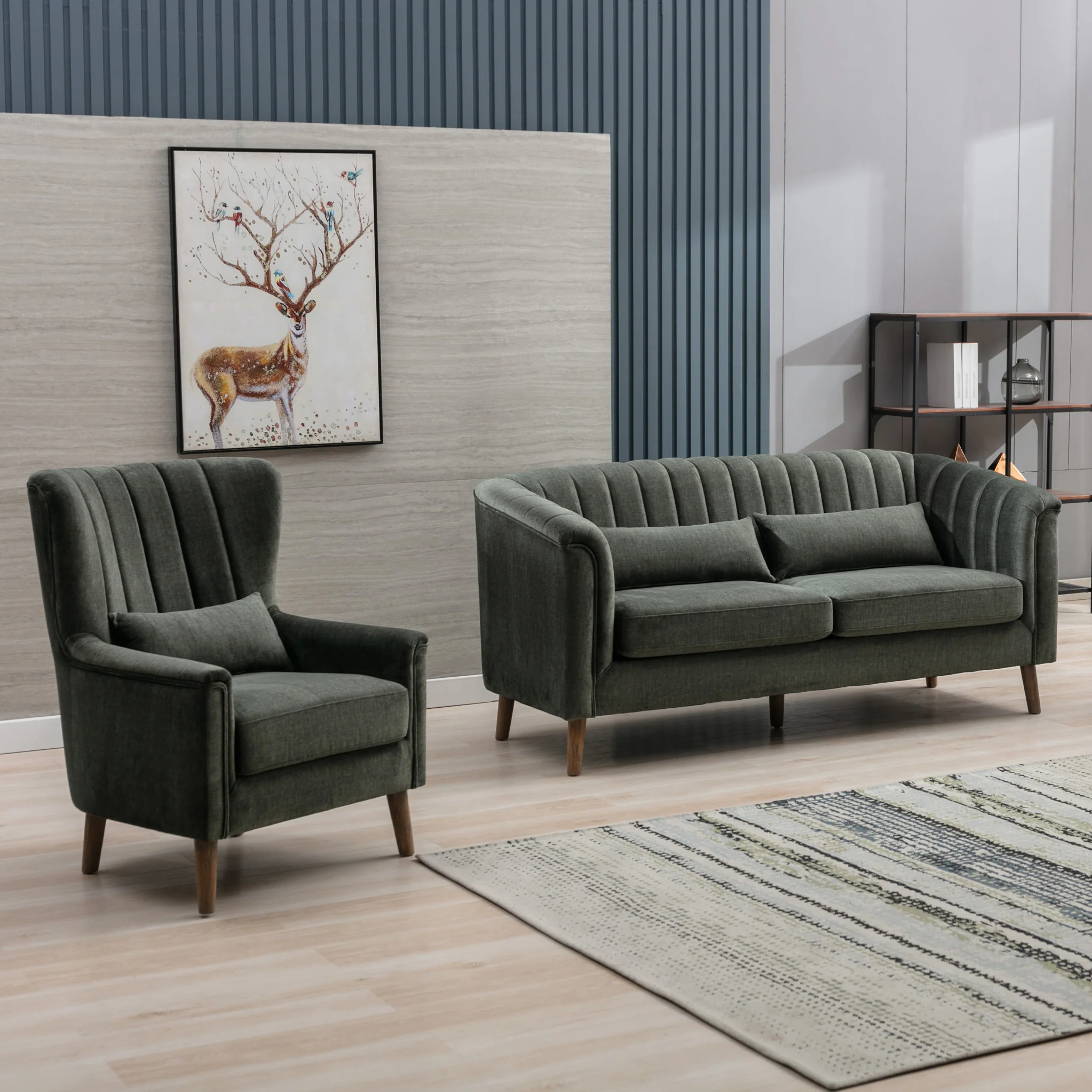 Lucille Velvet Armchair - Image 5
