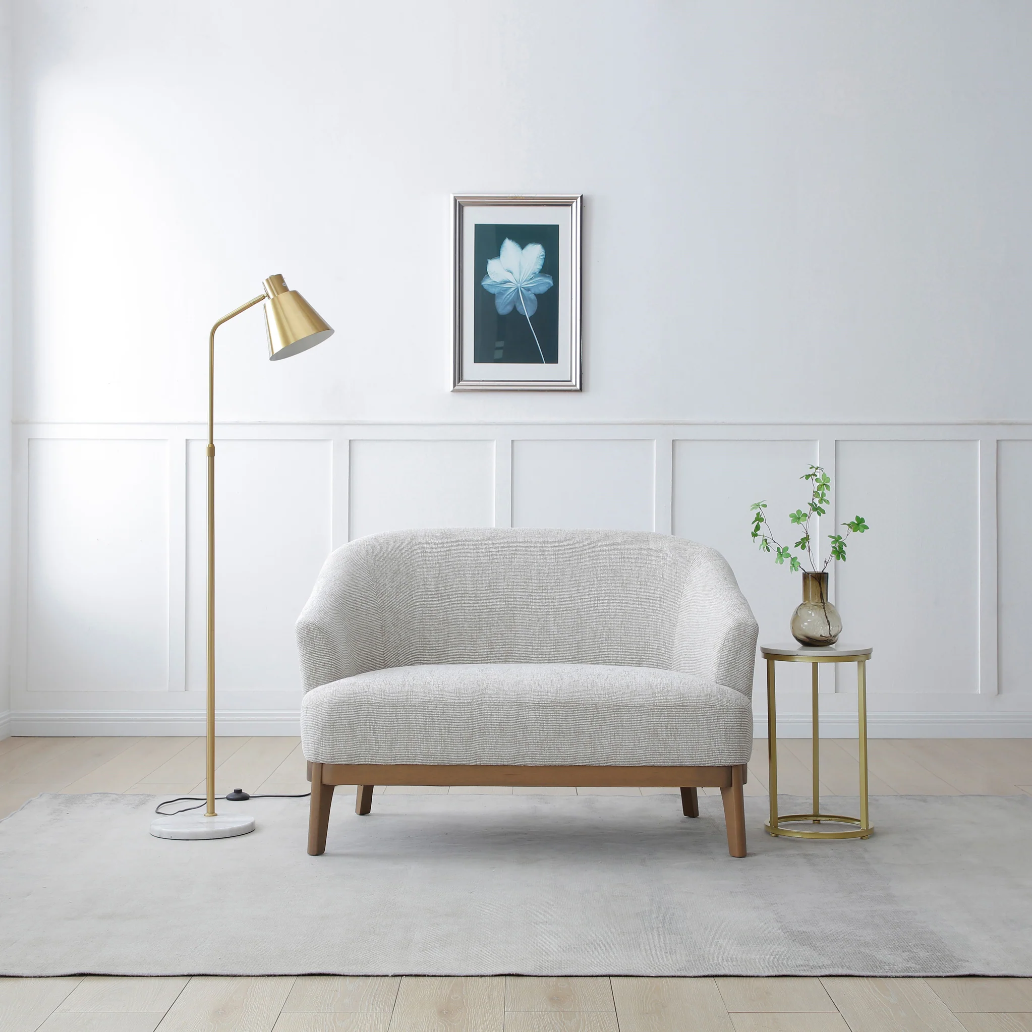 Lucinda Chenille 2 Seater Sofa - Image 3