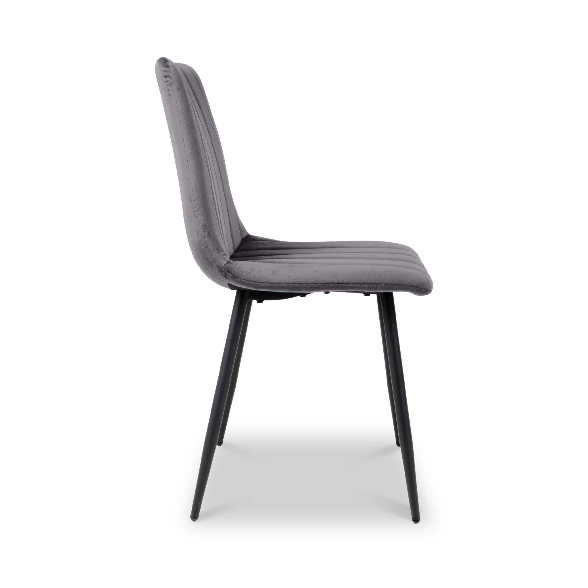 Luna Brushed Velvet Dining Chair - Image 5