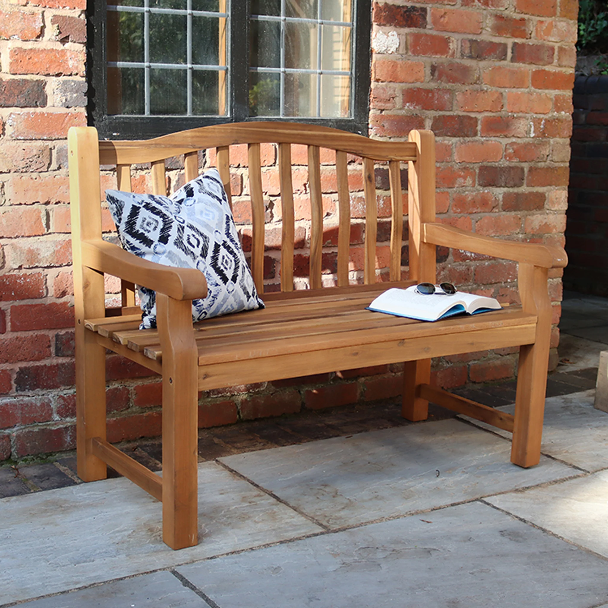 Lytham FSC Acacia 2 Seater Garden Bench - Image 3