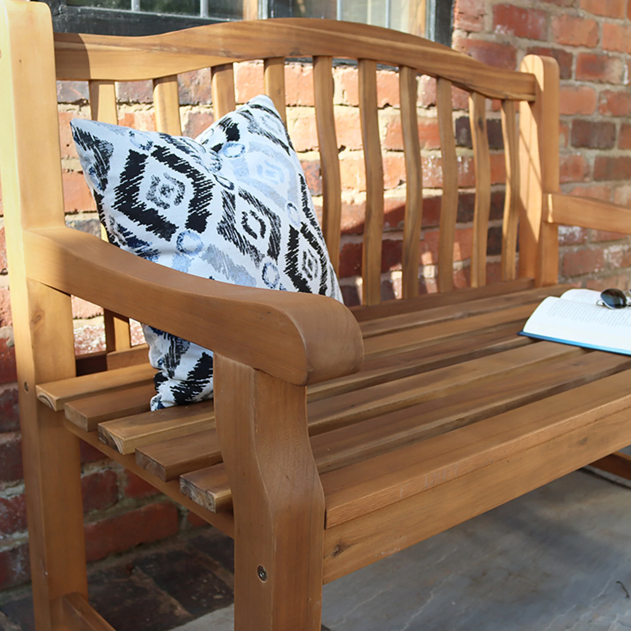Lytham FSC Acacia 2 Seater Garden Bench - Image 4