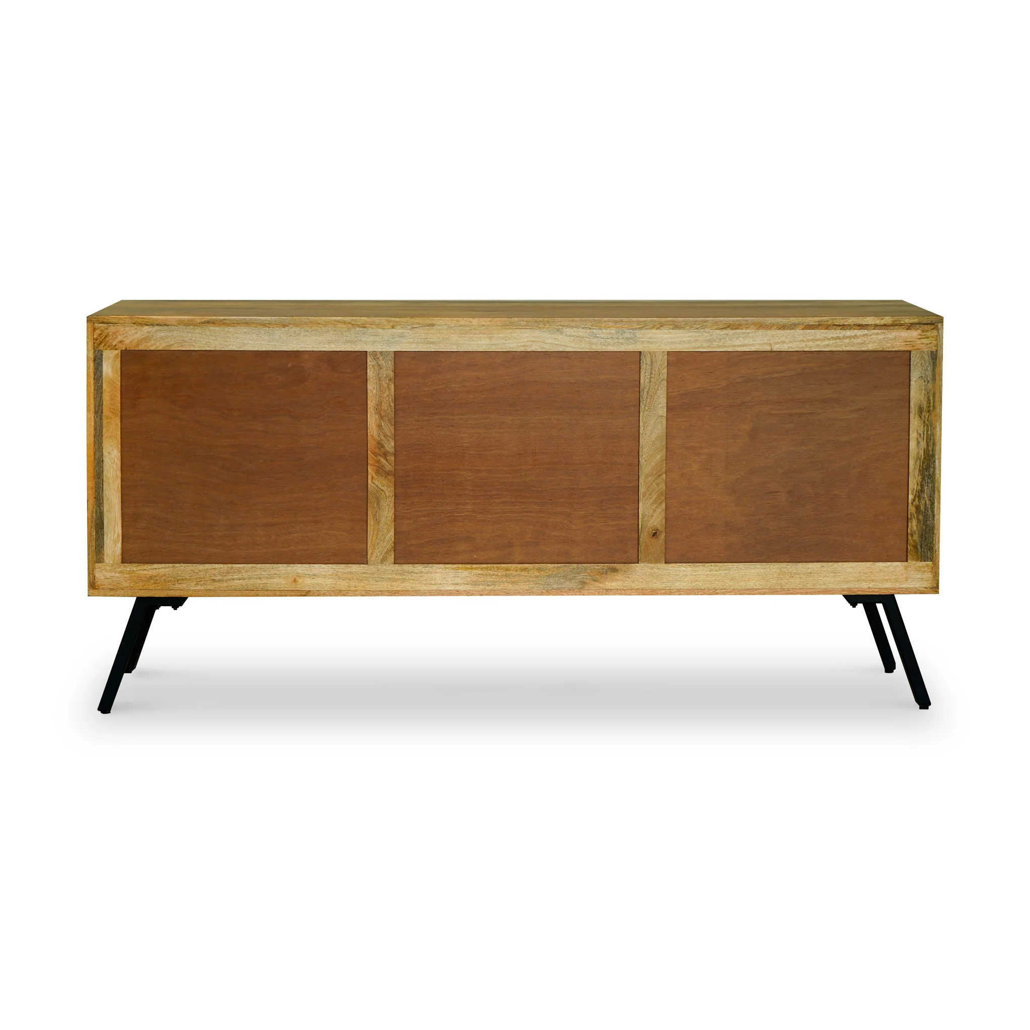 Maddox Grooved Mango Wood 3 Door Sideboard - Image 6