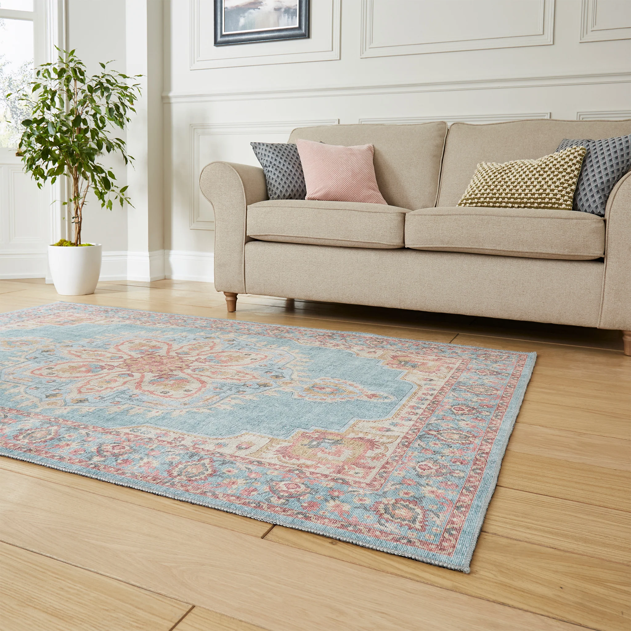 Madison Washable Vintage Inspired Rug - Image 12
