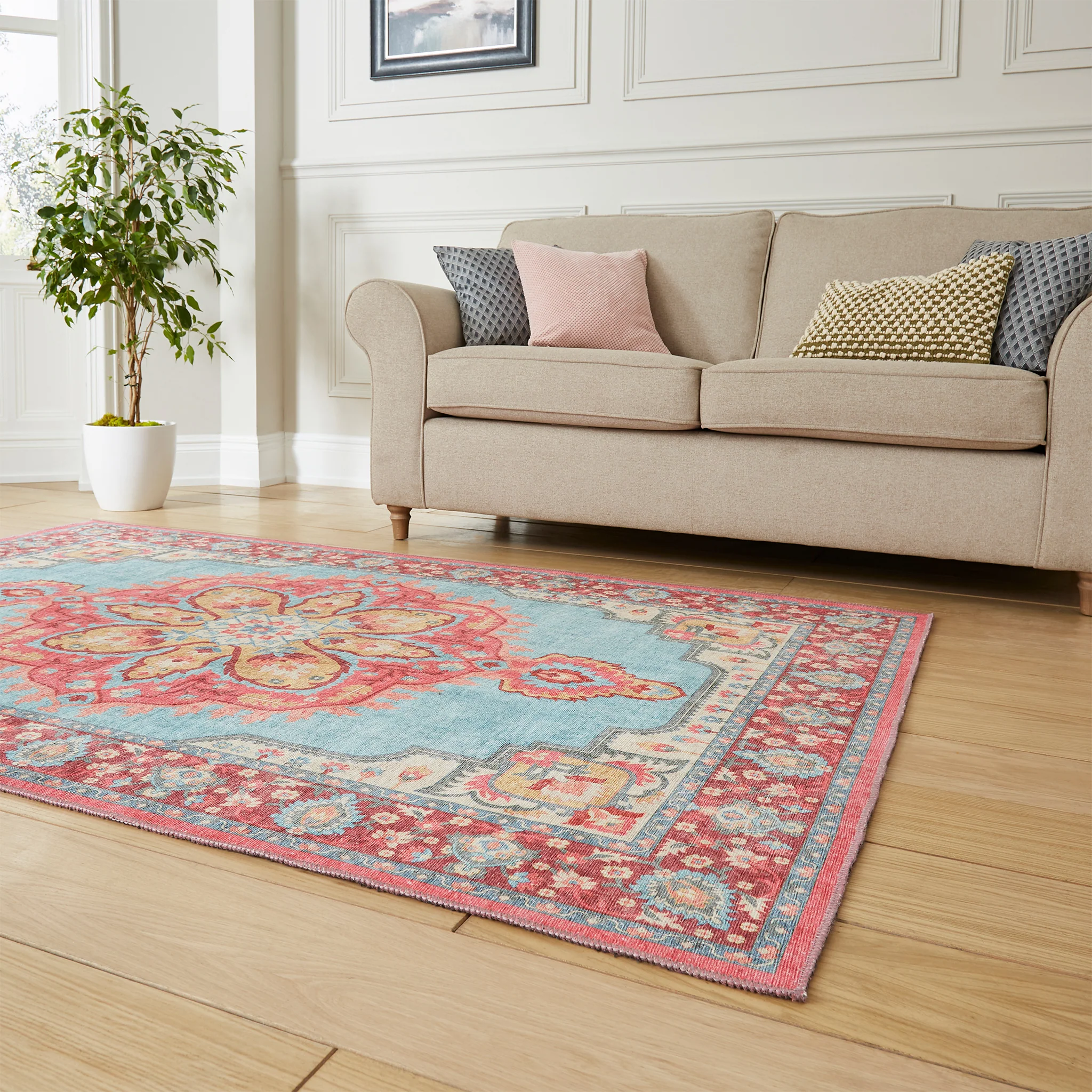Madison Washable Vintage Inspired Rug - Image 21