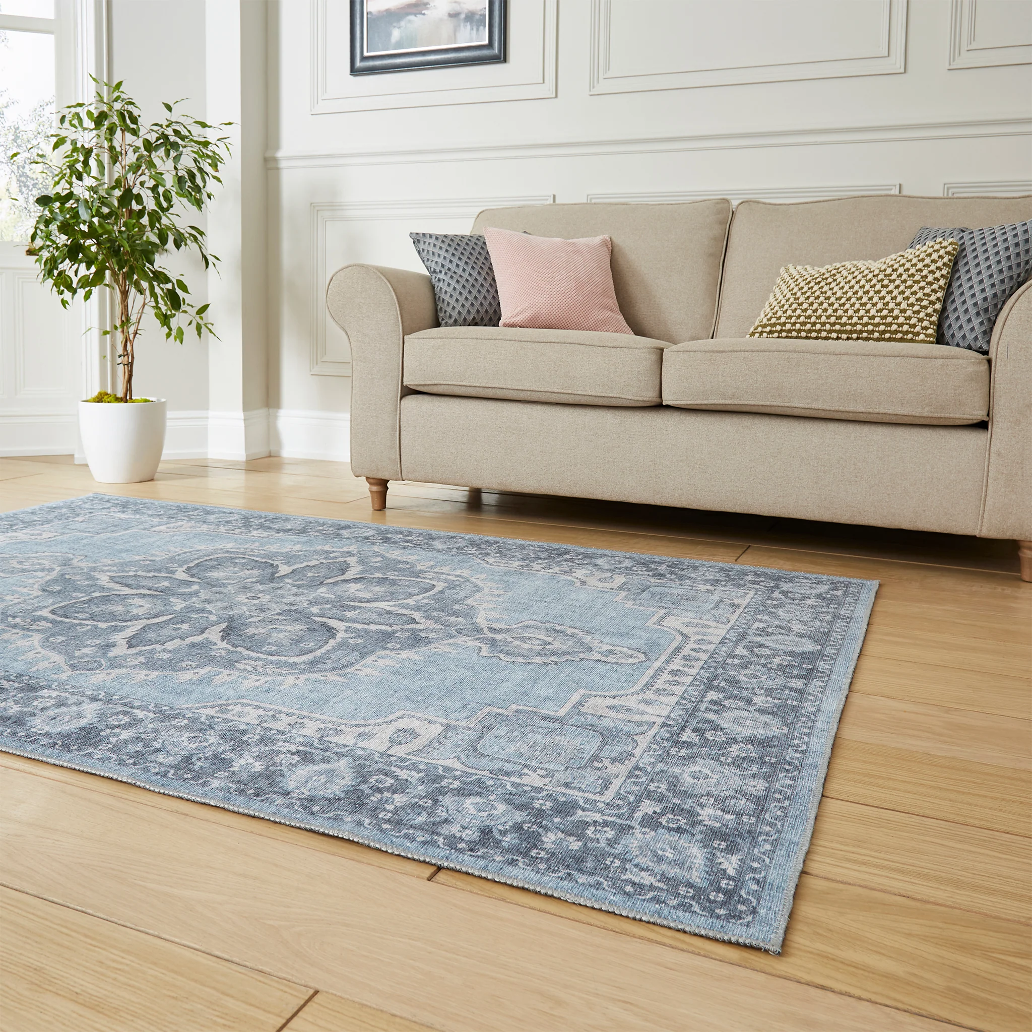 Madison Washable Vintage Inspired Rug - Image 3