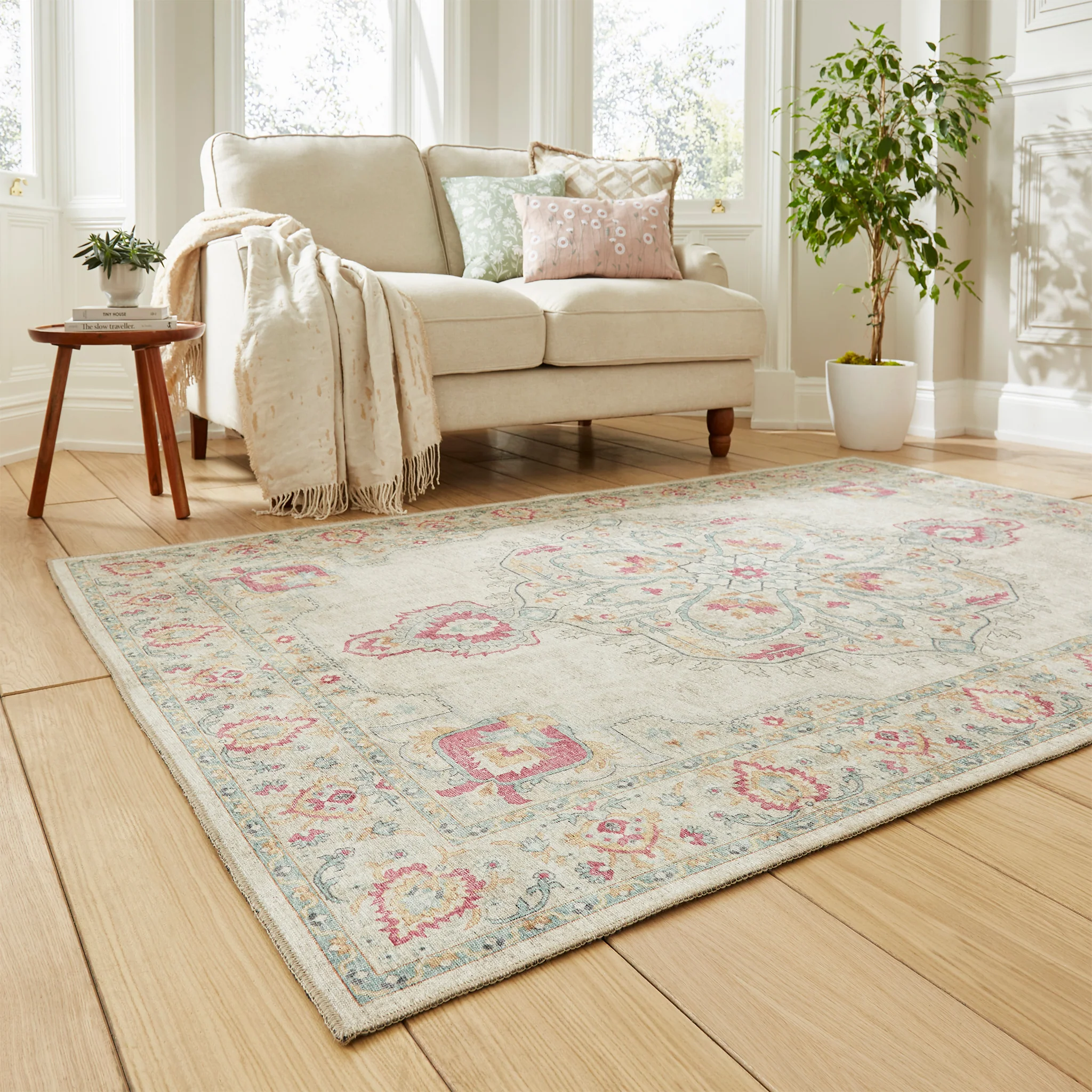 Madison Washable Vintage Inspired Rug - Image 30