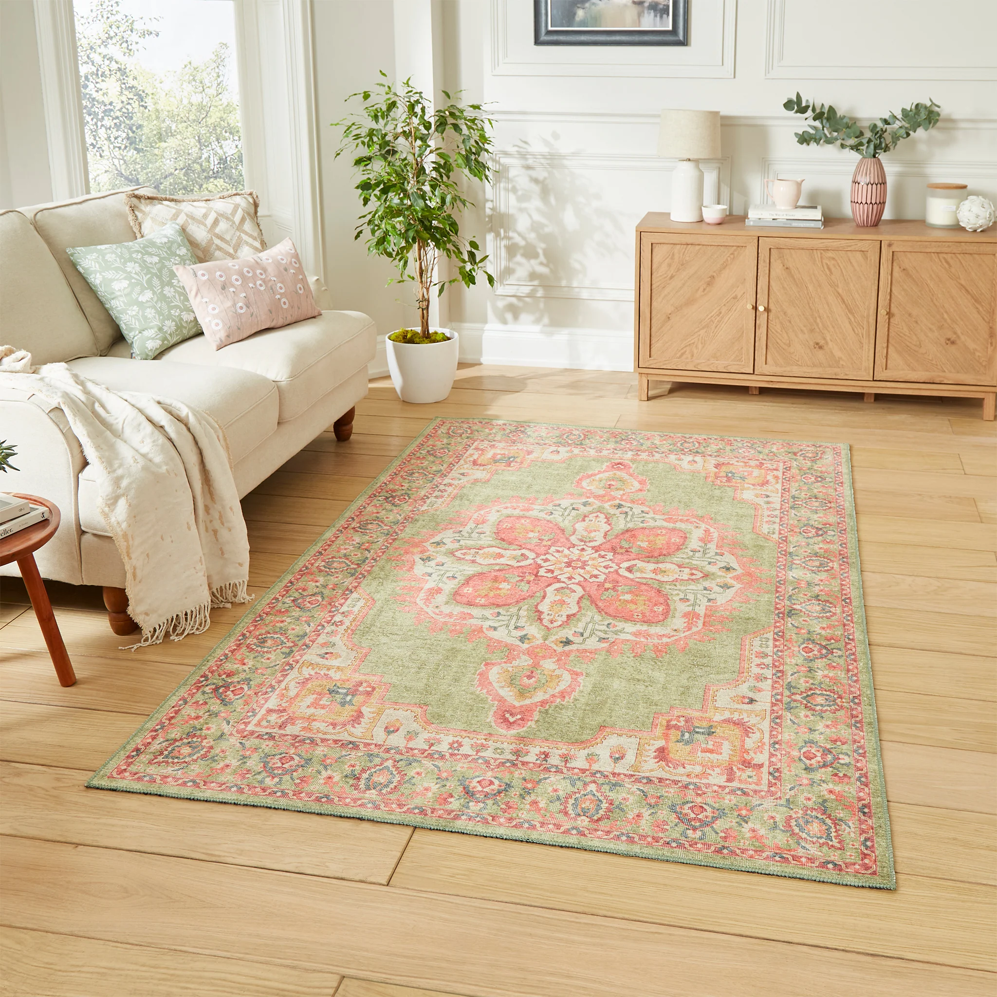 Madison Washable Vintage Inspired Rug - Image 47
