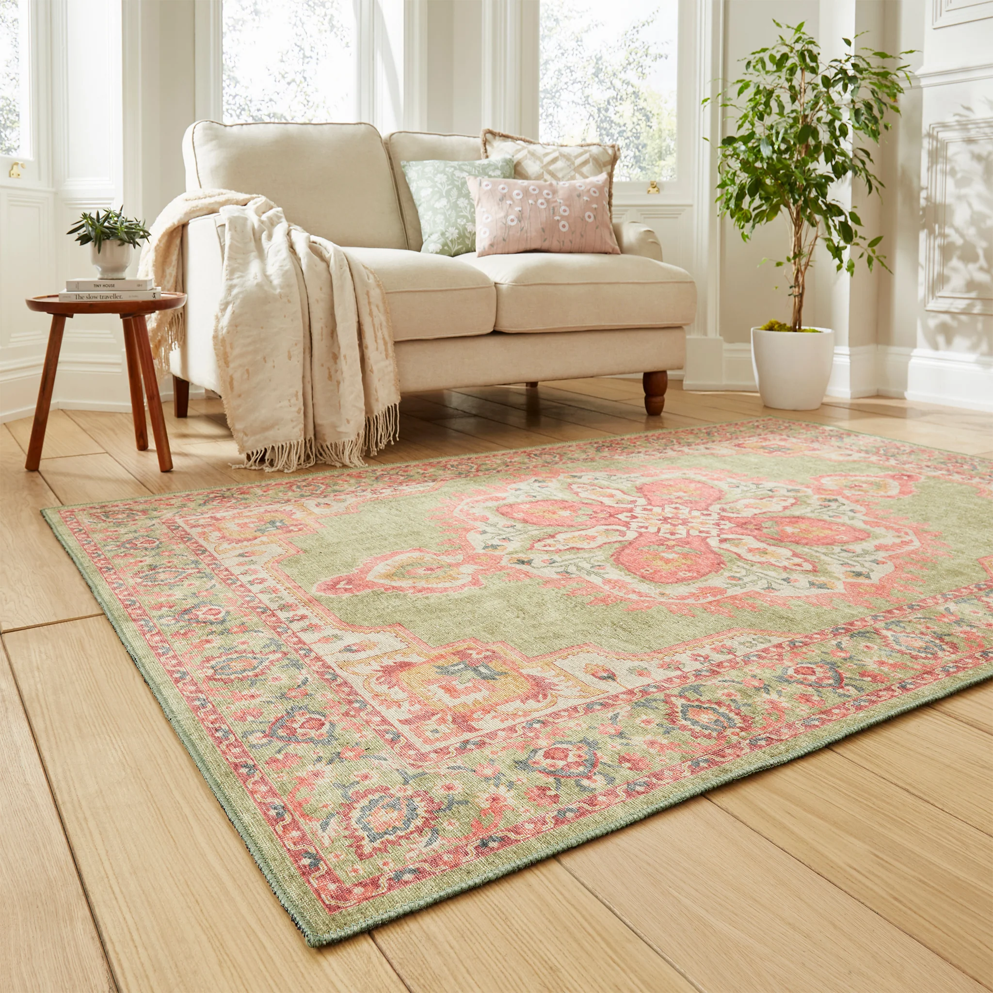 Madison Washable Vintage Inspired Rug - Image 48