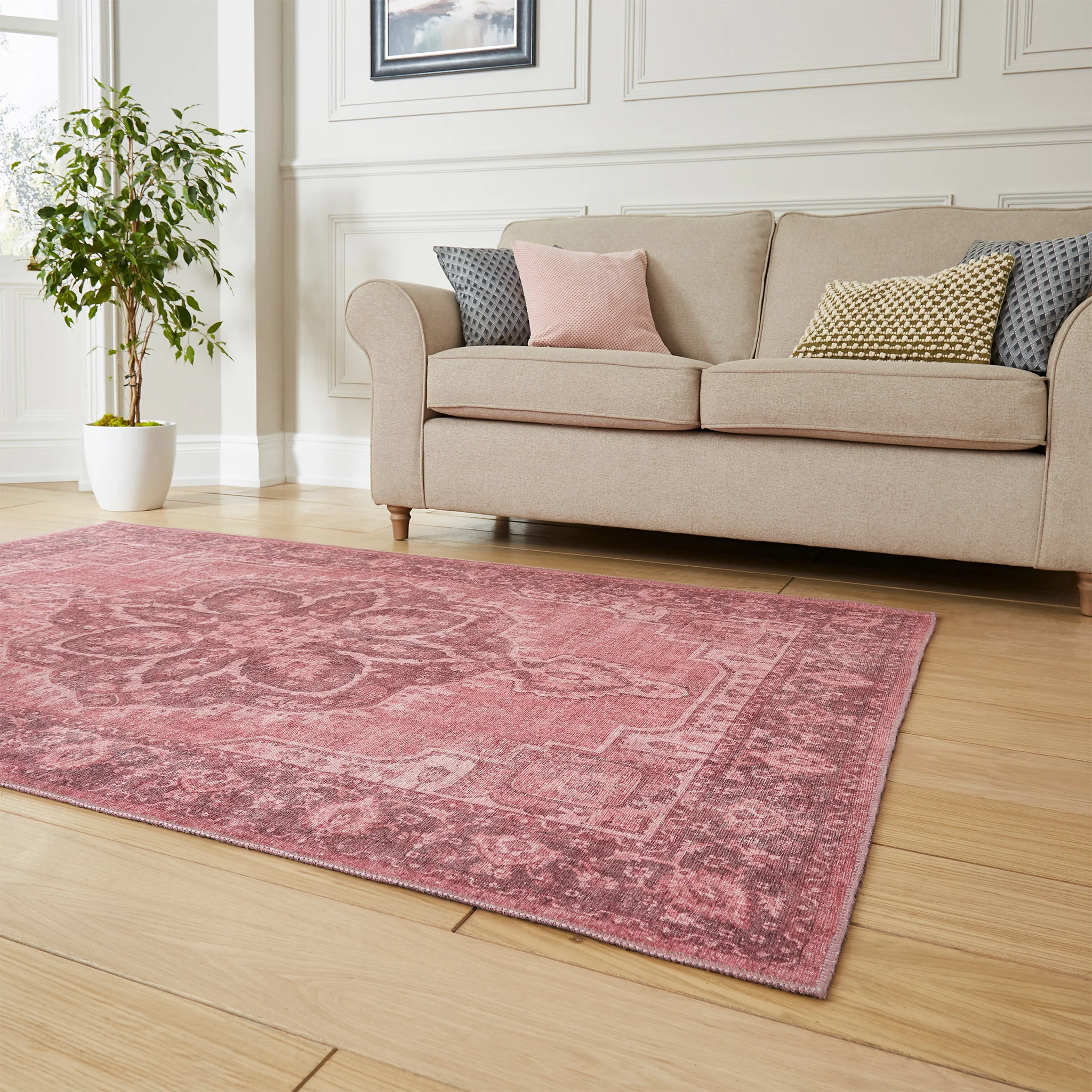 Madison Washable Vintage Inspired Rug - Image 57