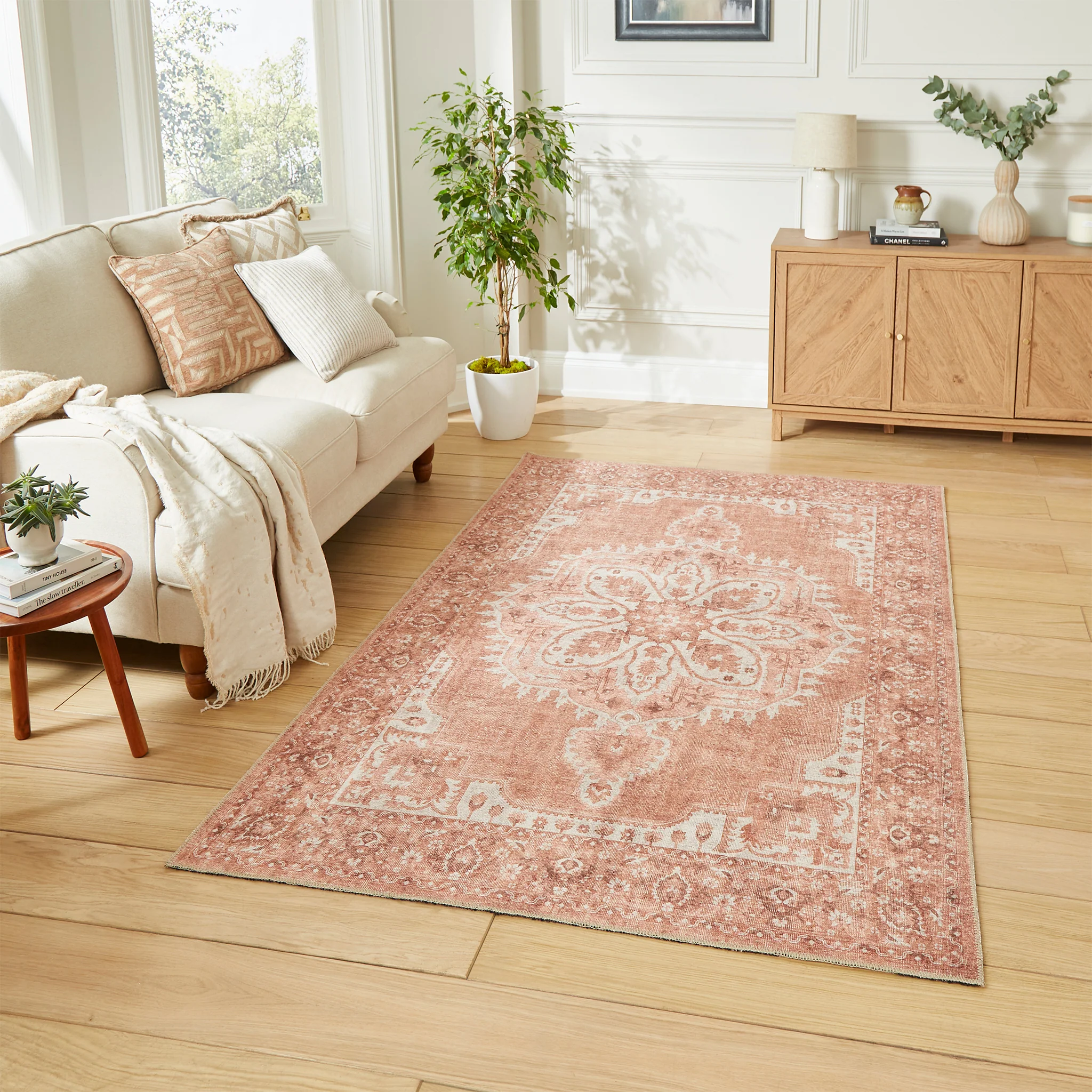 Madison Washable Vintage Inspired Rug - Image 65