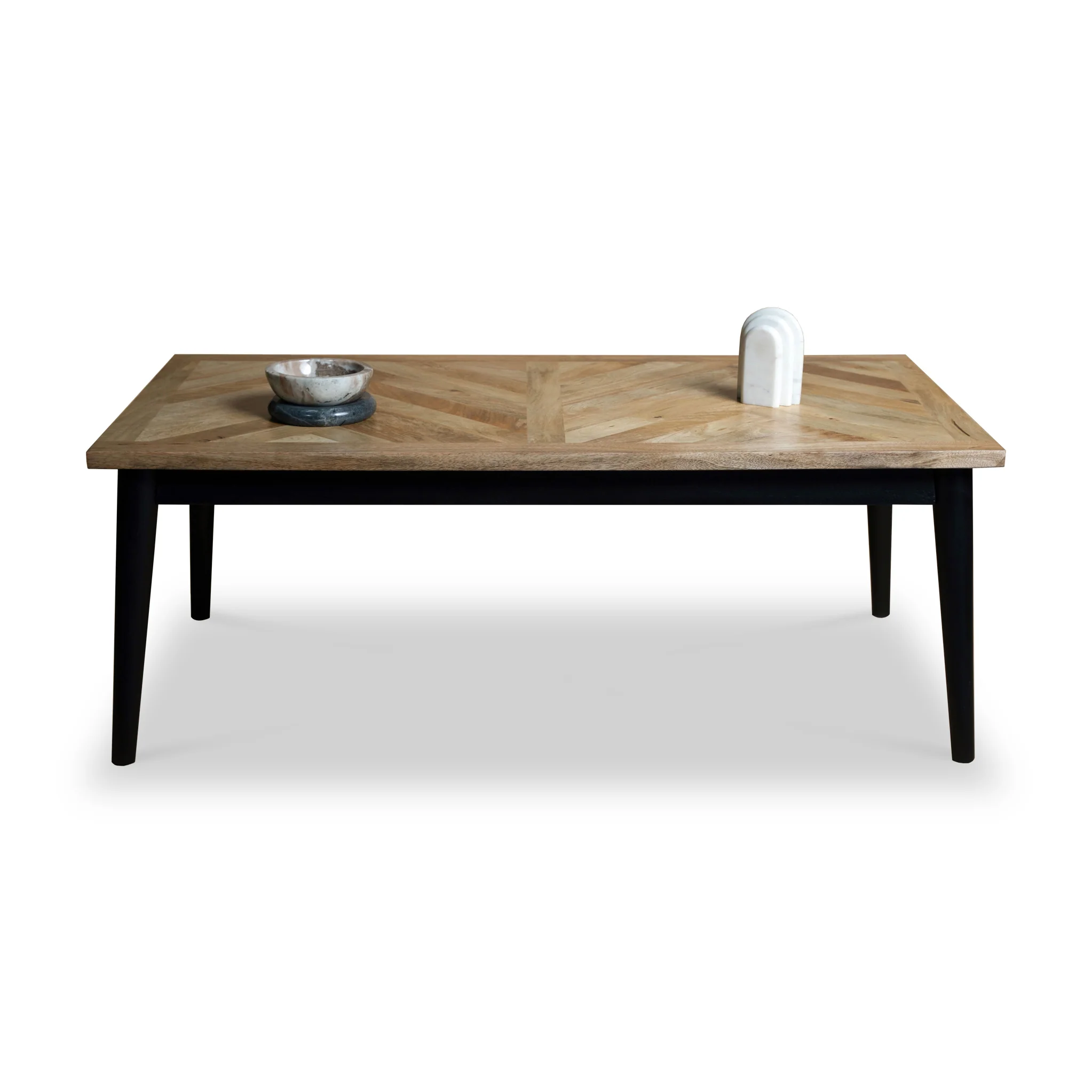 Maeko Parquet Mango Wood Coffee Table - Image 5