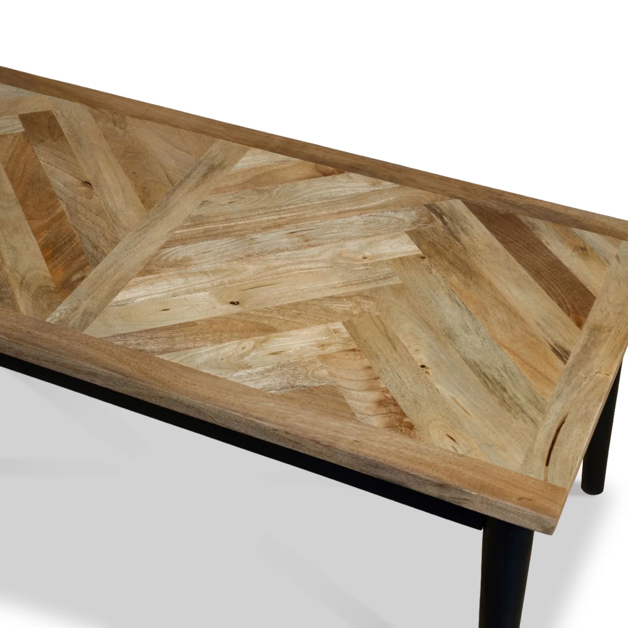 Maeko Parquet Mango Wood Coffee Table - Image 6