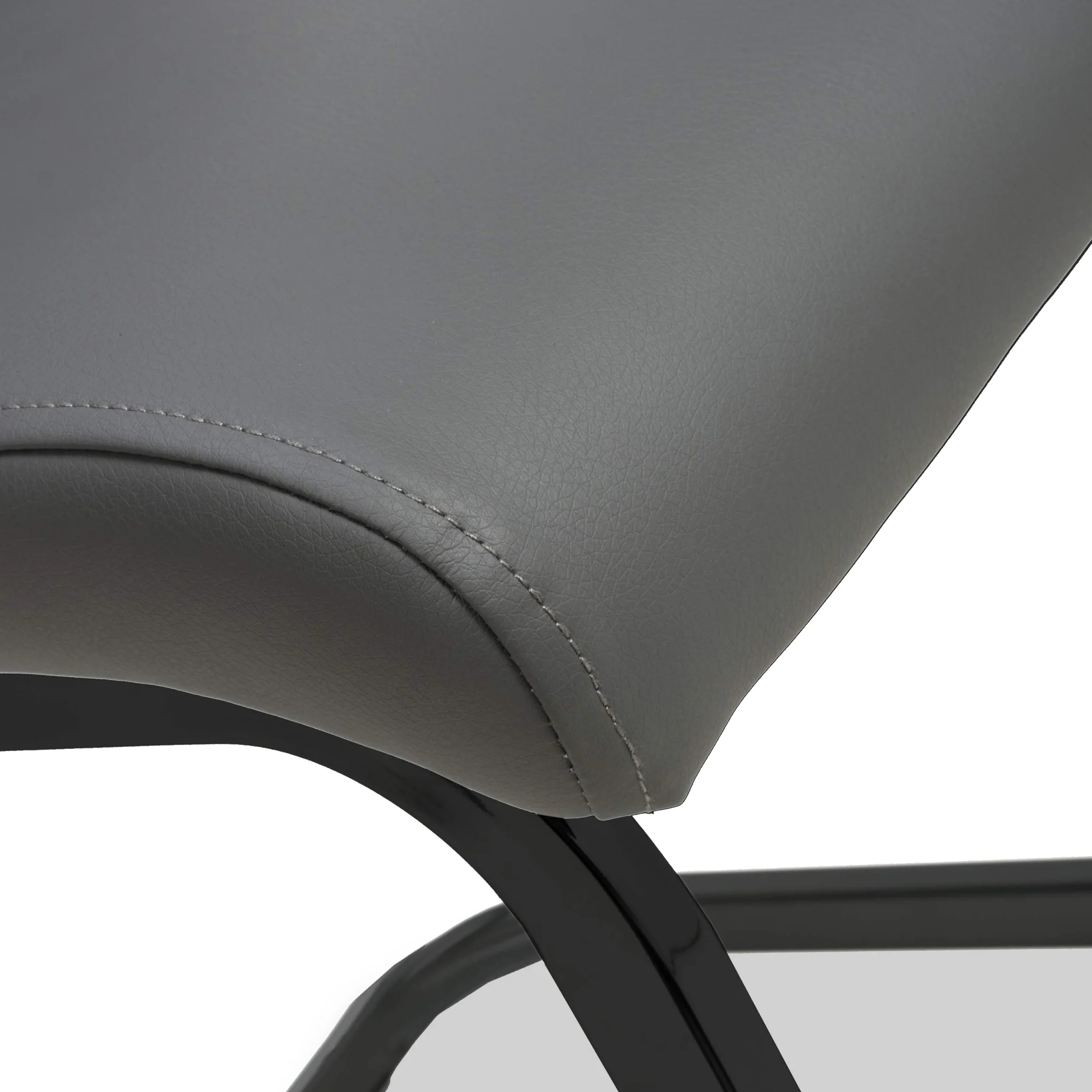 Maela Grey Faux Leather Dining Chair - Image 4