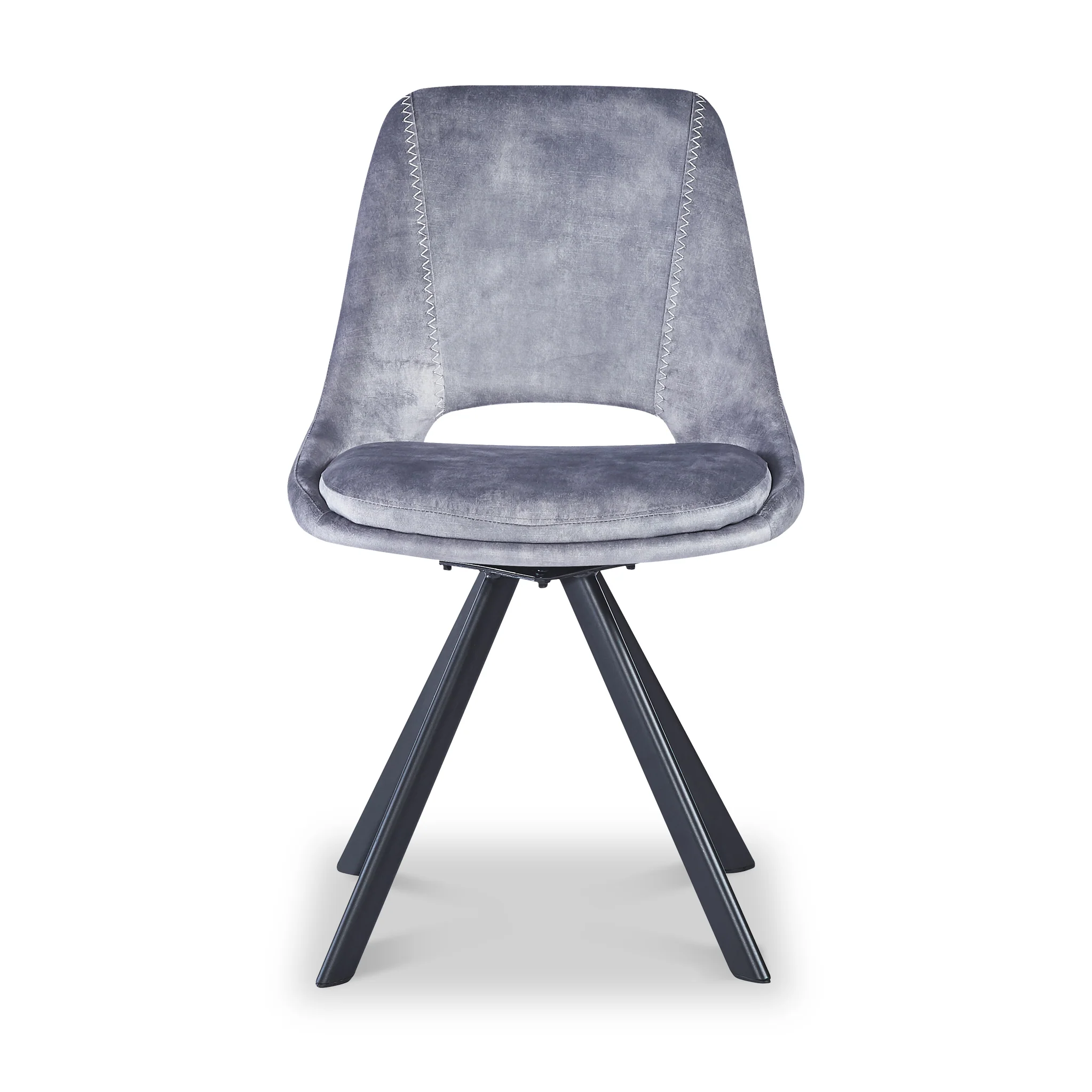 Malvern Velvet Swivel Dining Chair - Image 8