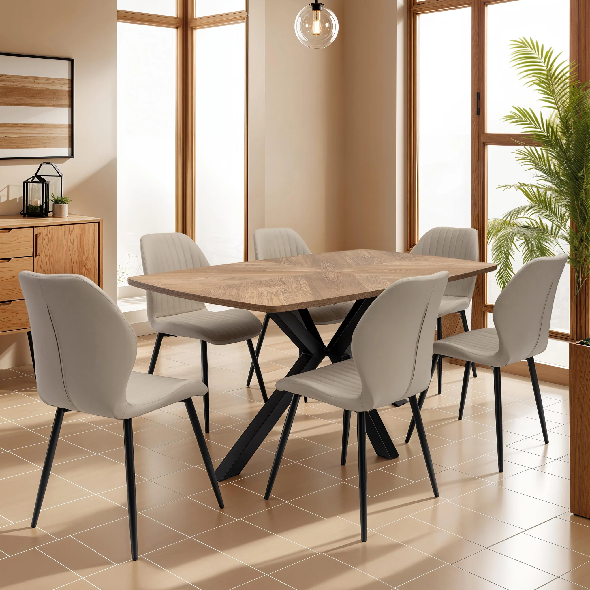 Manuelle Faux Leather Dining Chair - Image 12