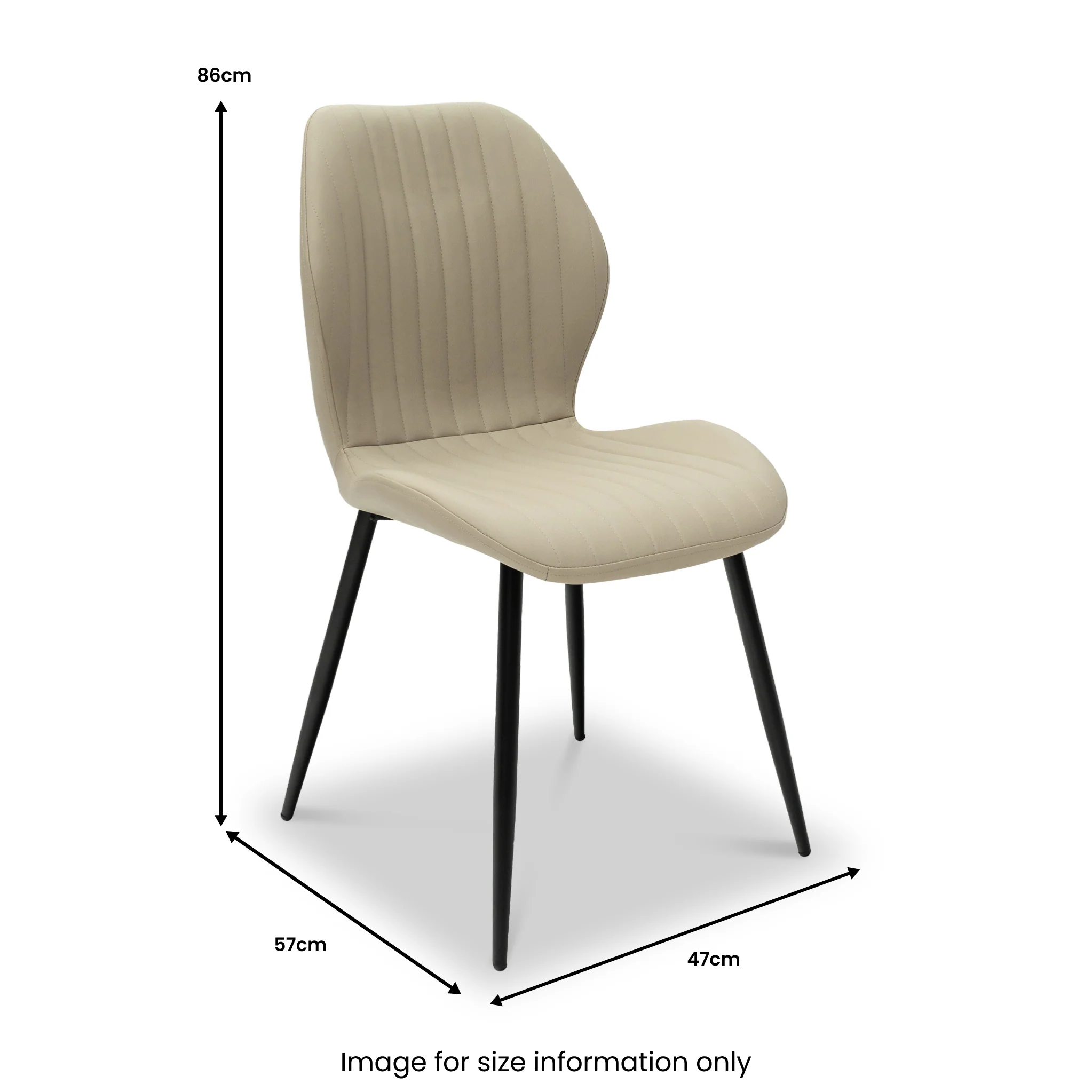 Manuelle Faux Leather Dining Chair - Image 16