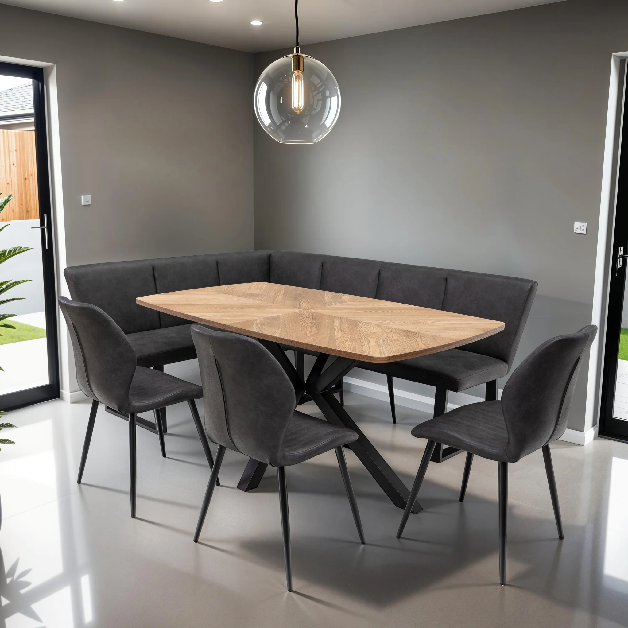Manuelle Faux Leather Dining Chair - Image 2