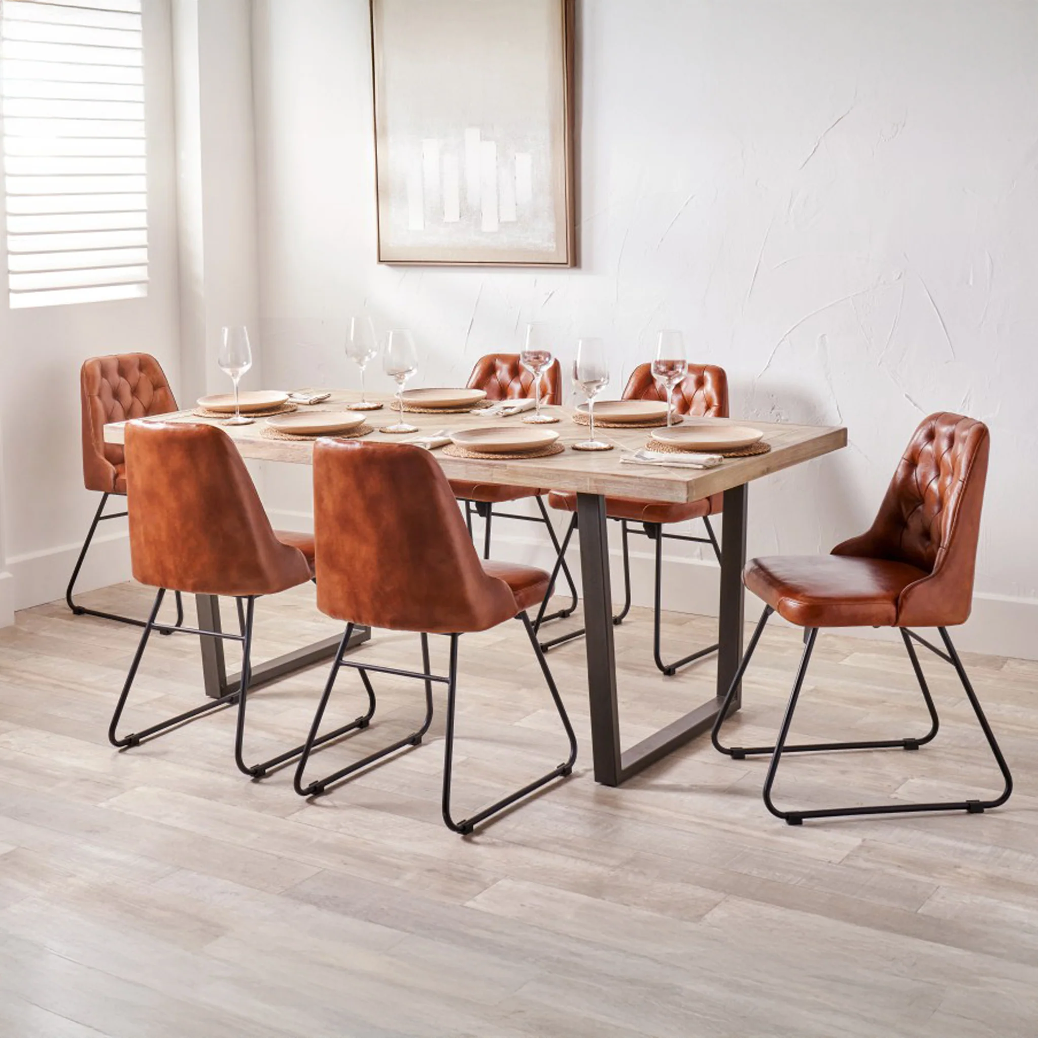 Marca Sand Wash Acacia 180cm Dining Table - Image 2