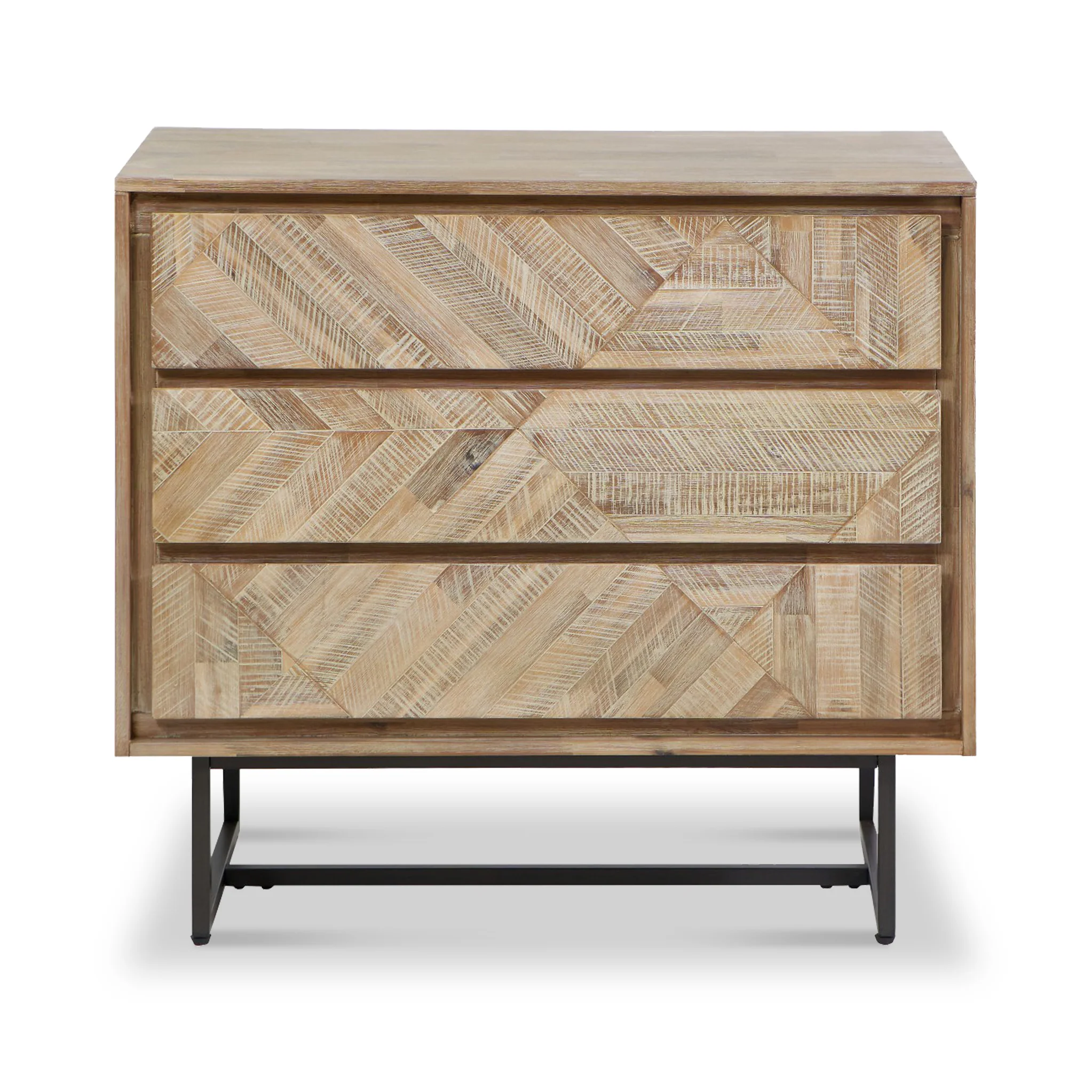 Marca Sand Wash Acacia 3 Drawer Chest - Image 3