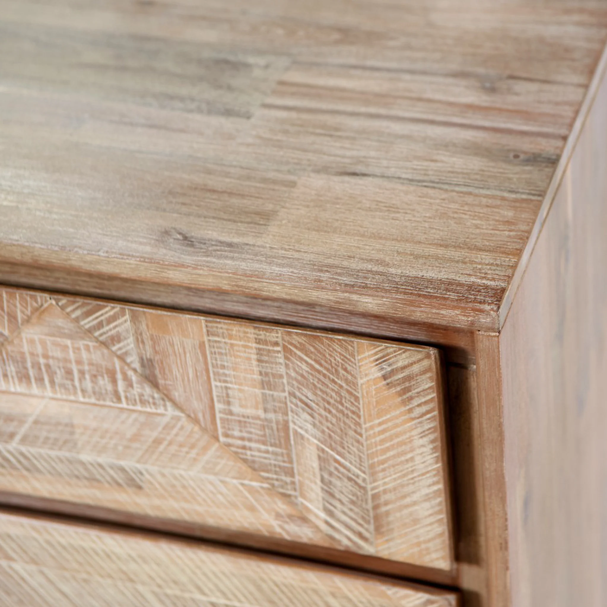 Marca Sand Wash Acacia 3 Drawer Chest - Image 5