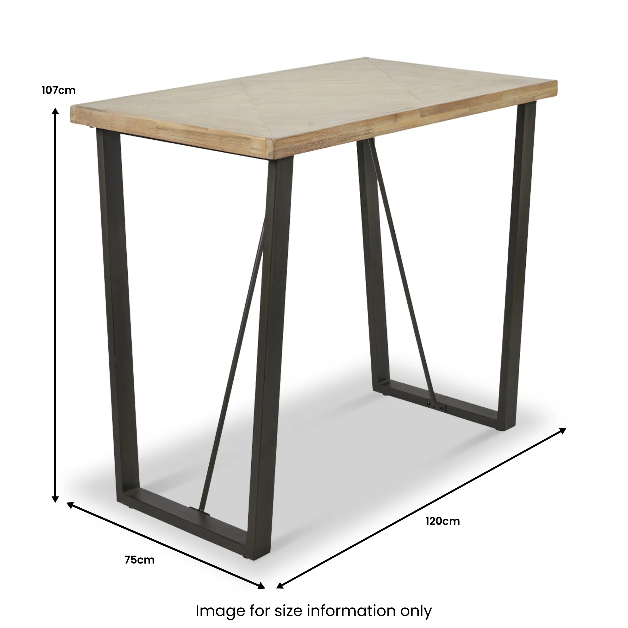 Marca Sand Wash Acacia Bar Table - Image 7