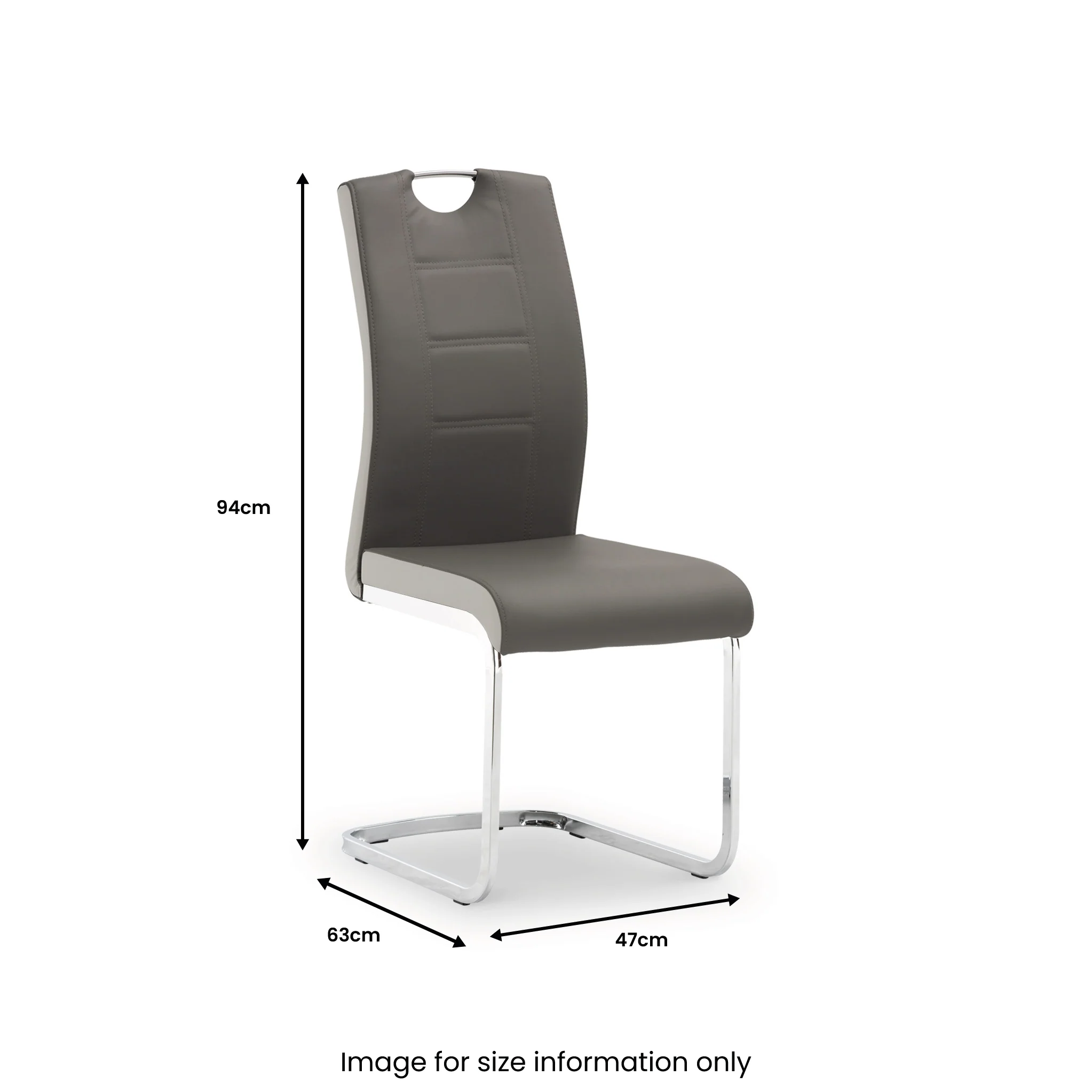 Marco Faux Leather Dining Chair - Image 8