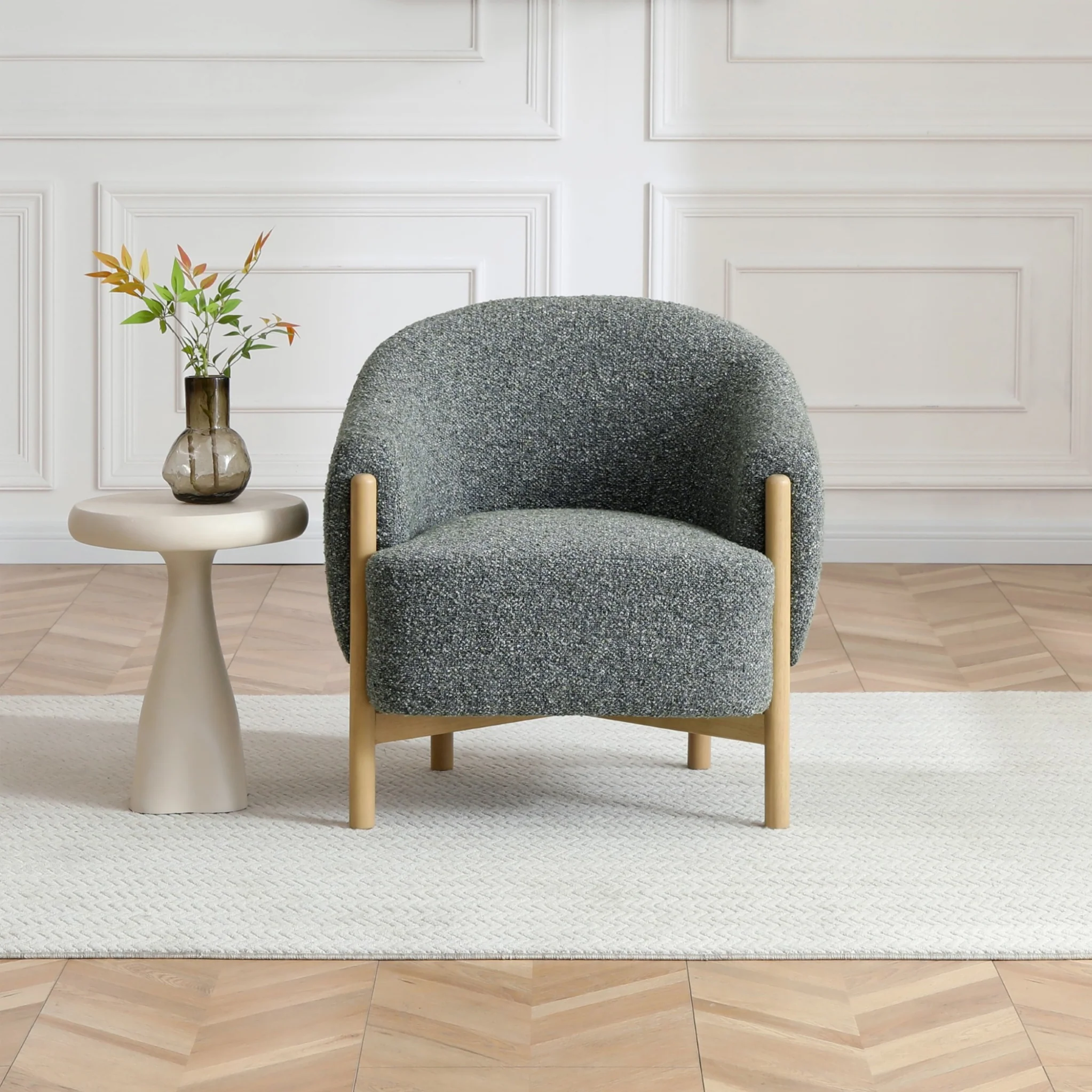 Mareen Boucle Accent Chair - Image 10