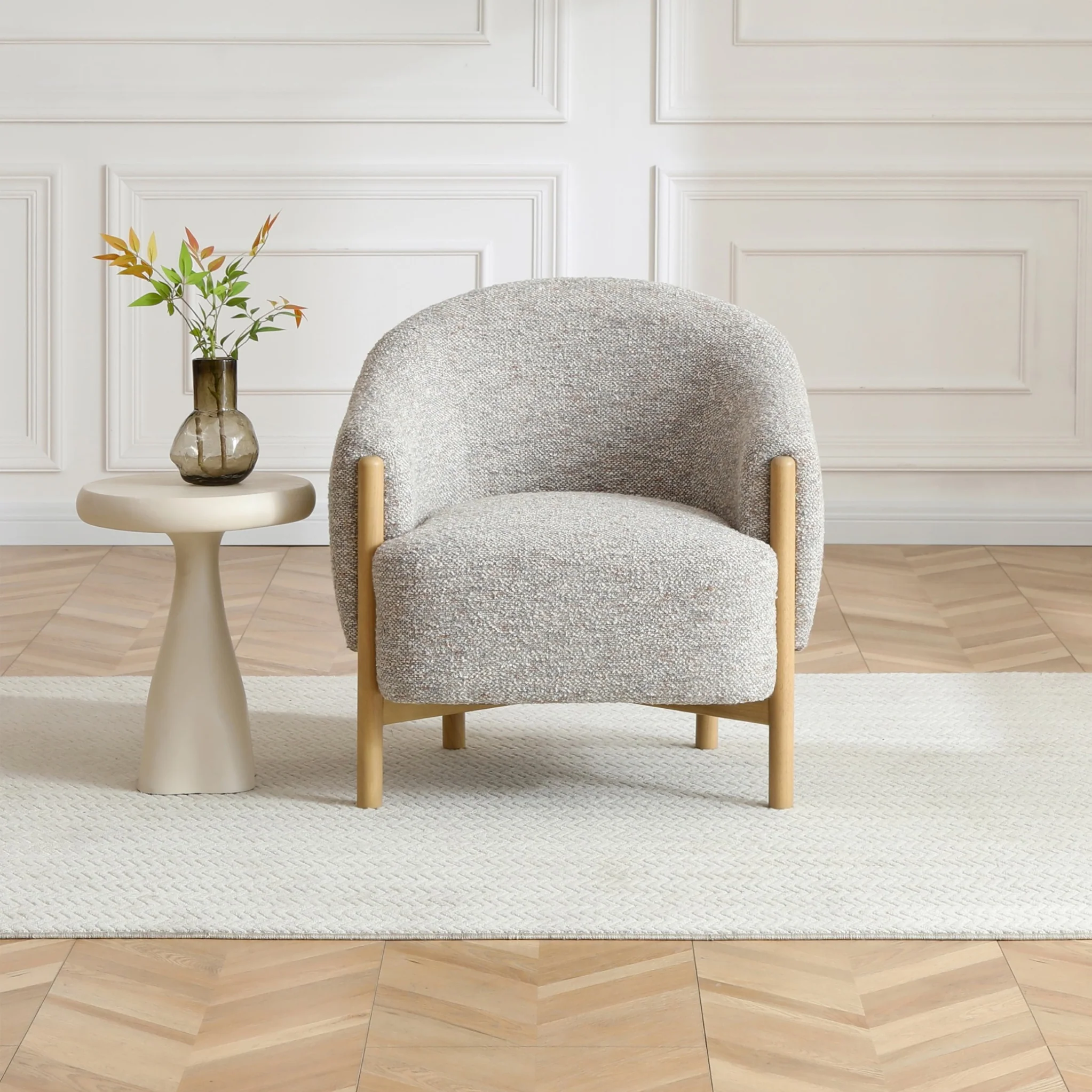 Mareen Boucle Accent Chair - Image 18