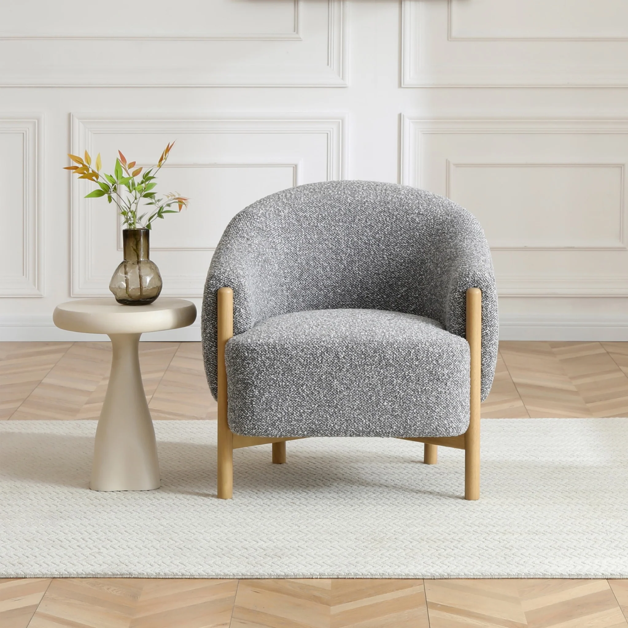 Mareen Boucle Accent Chair - Image 2