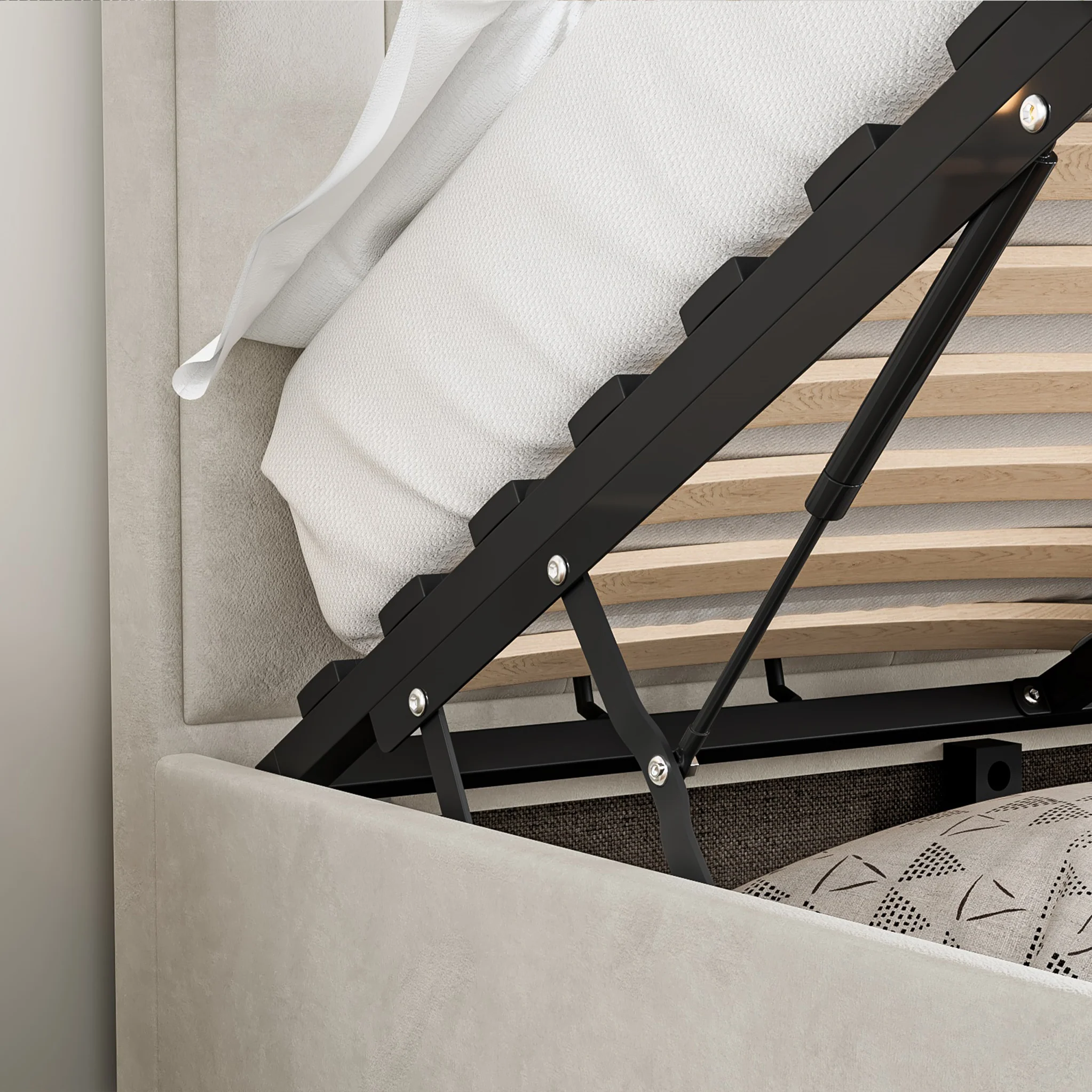 Marilyn Velvet Ottoman Storage Bed - Image 11