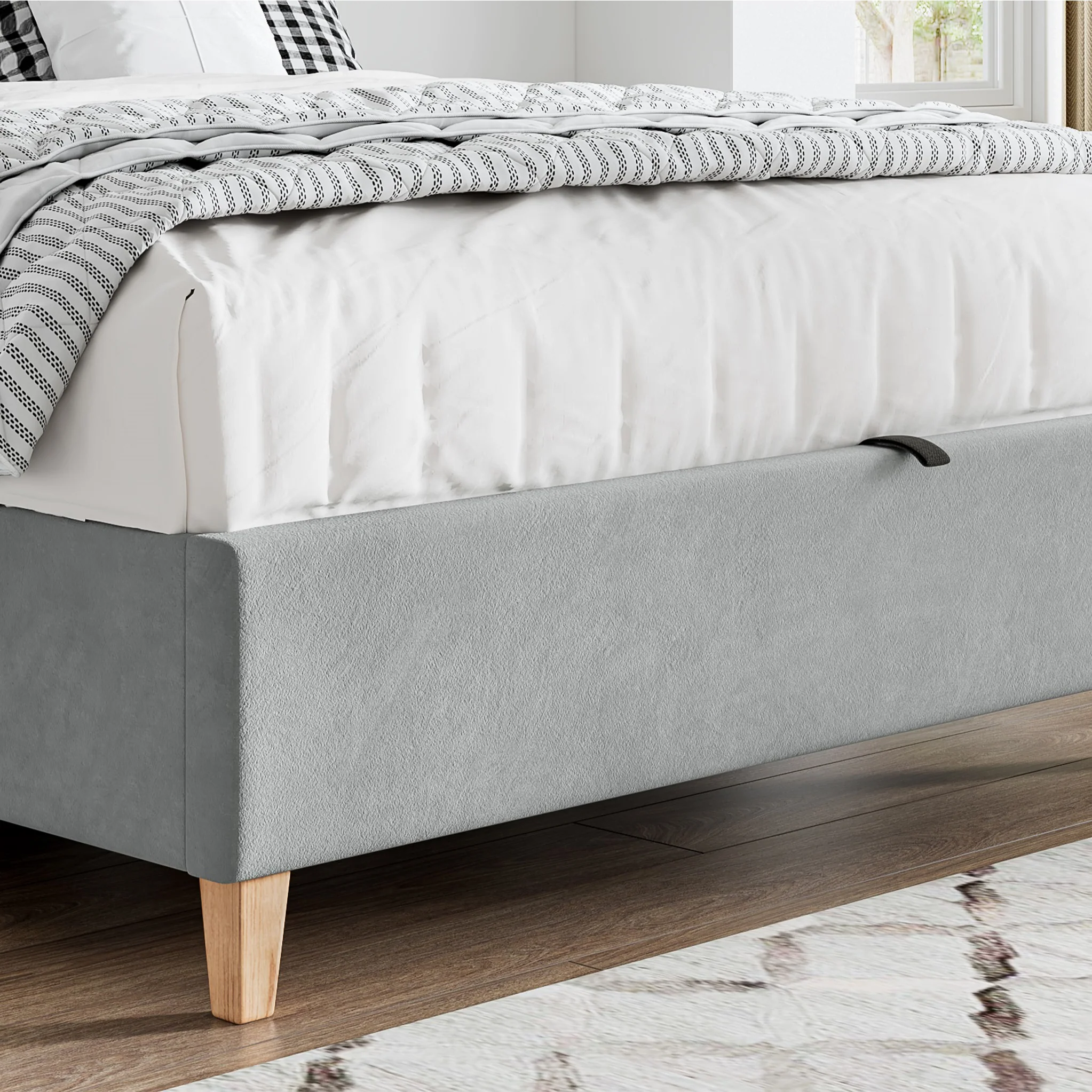 Marilyn Velvet Ottoman Storage Bed - Image 6