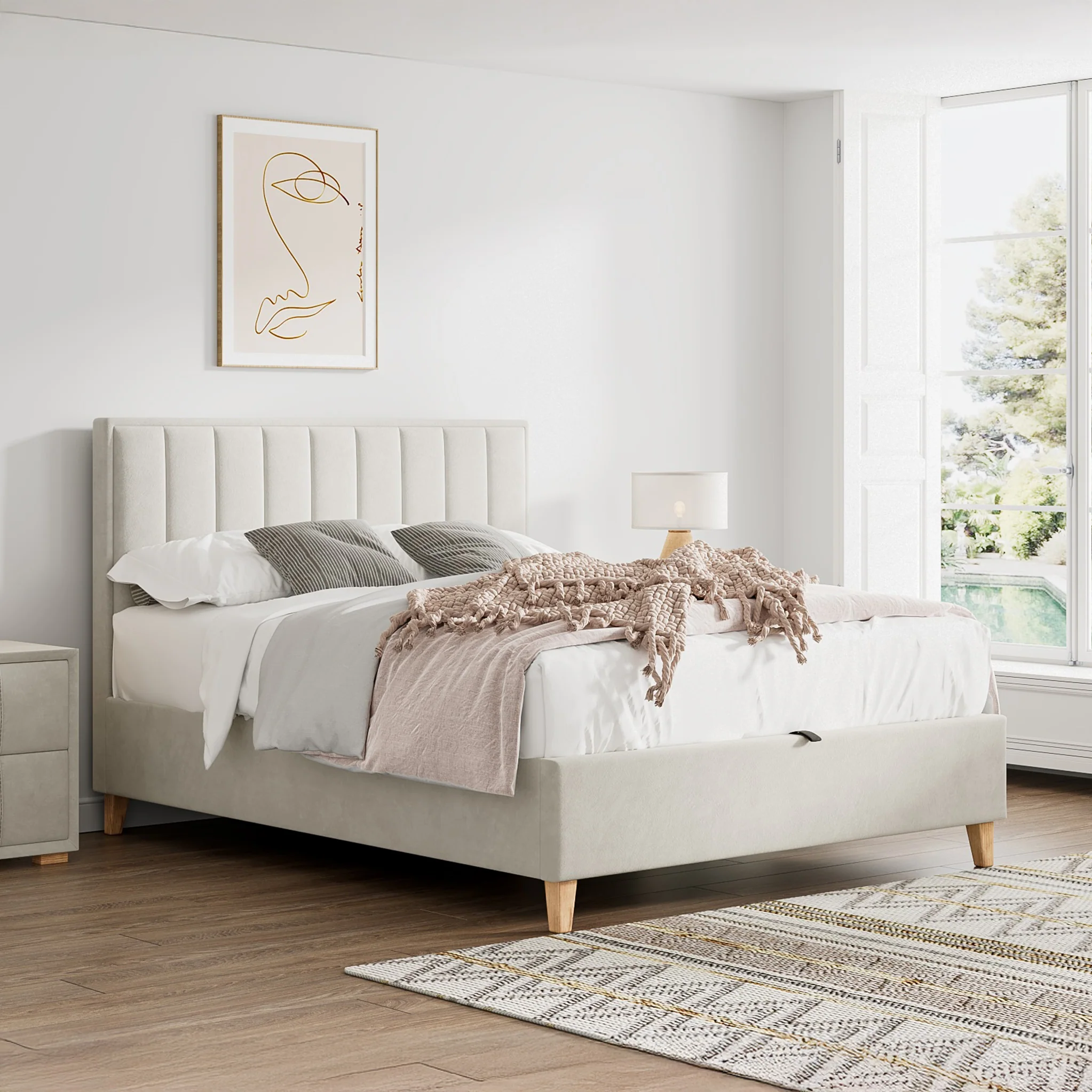 Marilyn Velvet Ottoman Storage Bed - Image 7