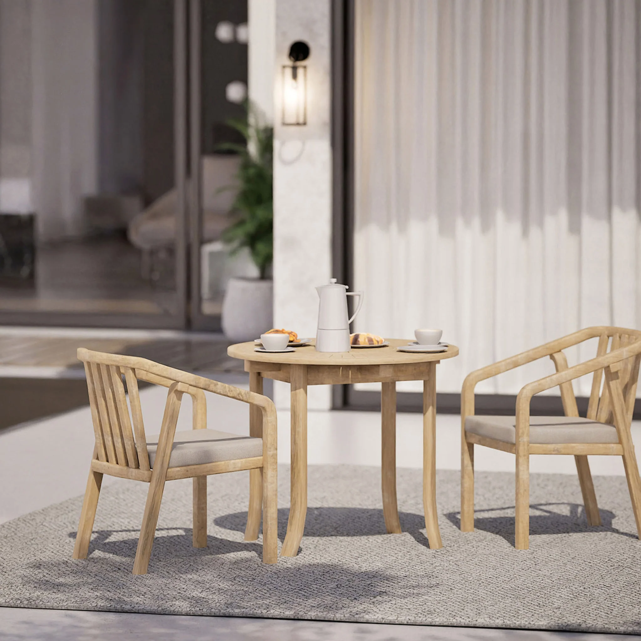 Maris 2 Seater Round Bistro Table - Image 2