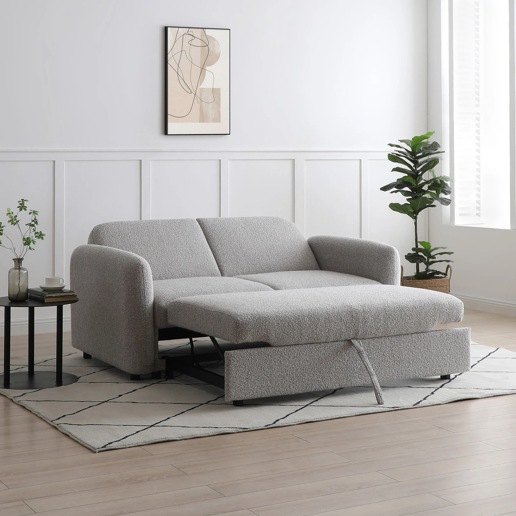Marla Soft Boucle 2 Seater Sofa Bed - Image 10