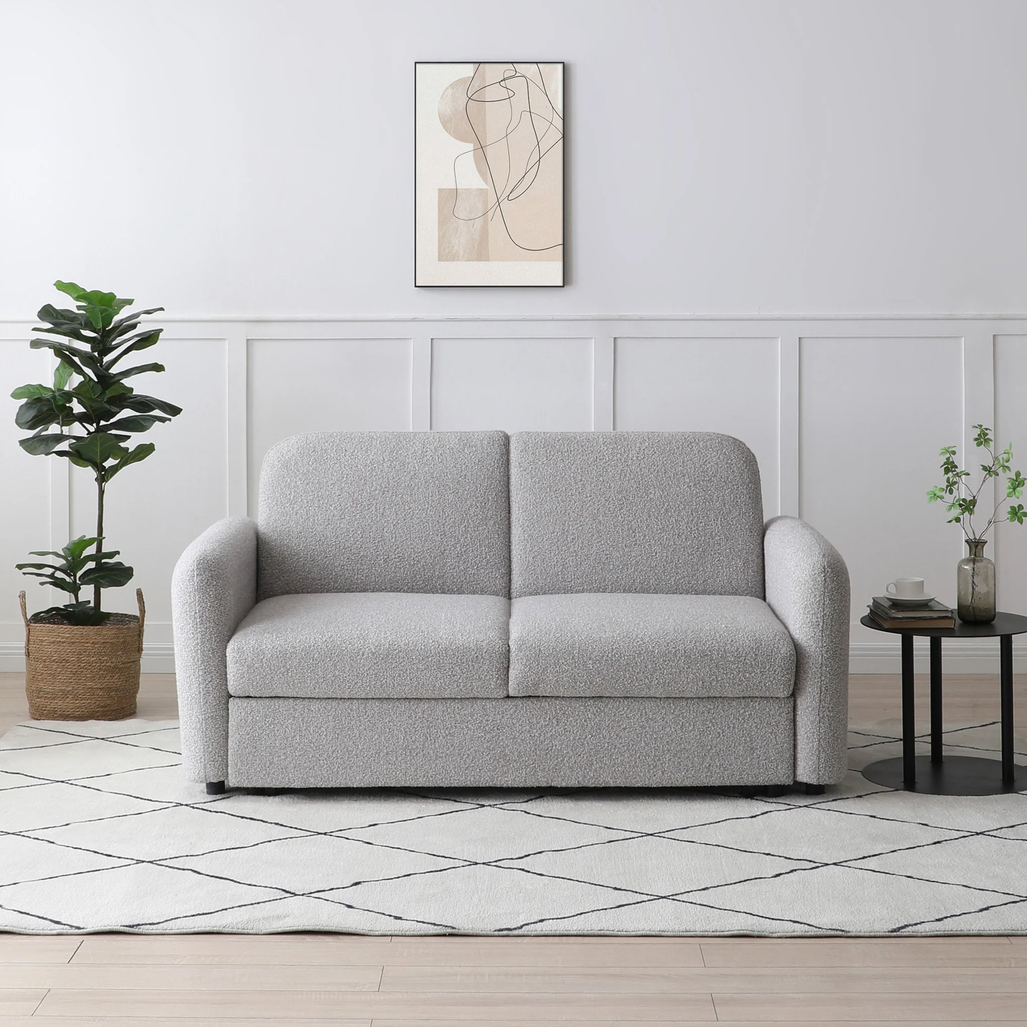 Marla Soft Boucle 2 Seater Sofa Bed - Image 8